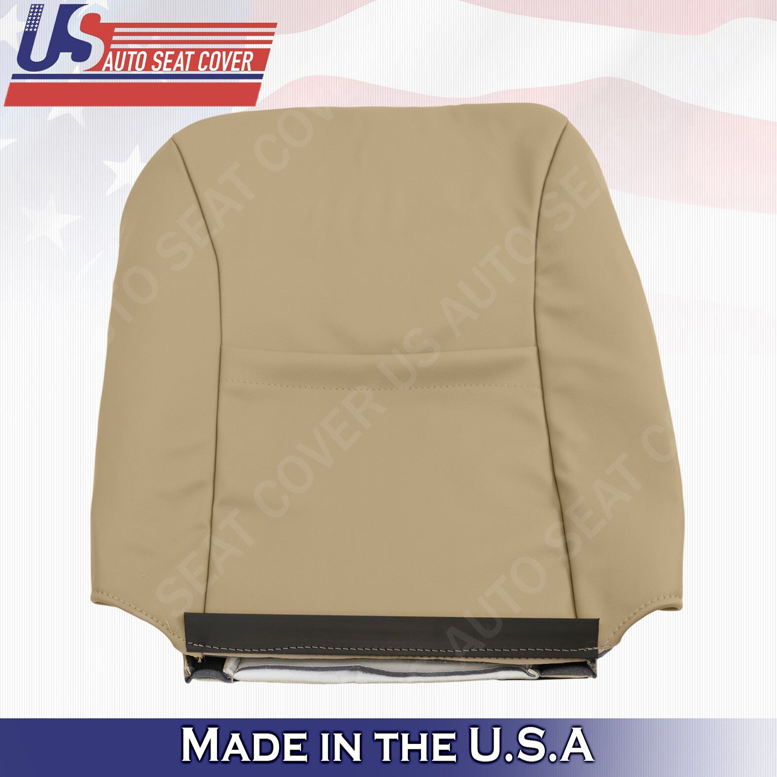 2001 2002 2003 Fits Ford F150 Lariat Passenger Top Leather Seat Cover Tan