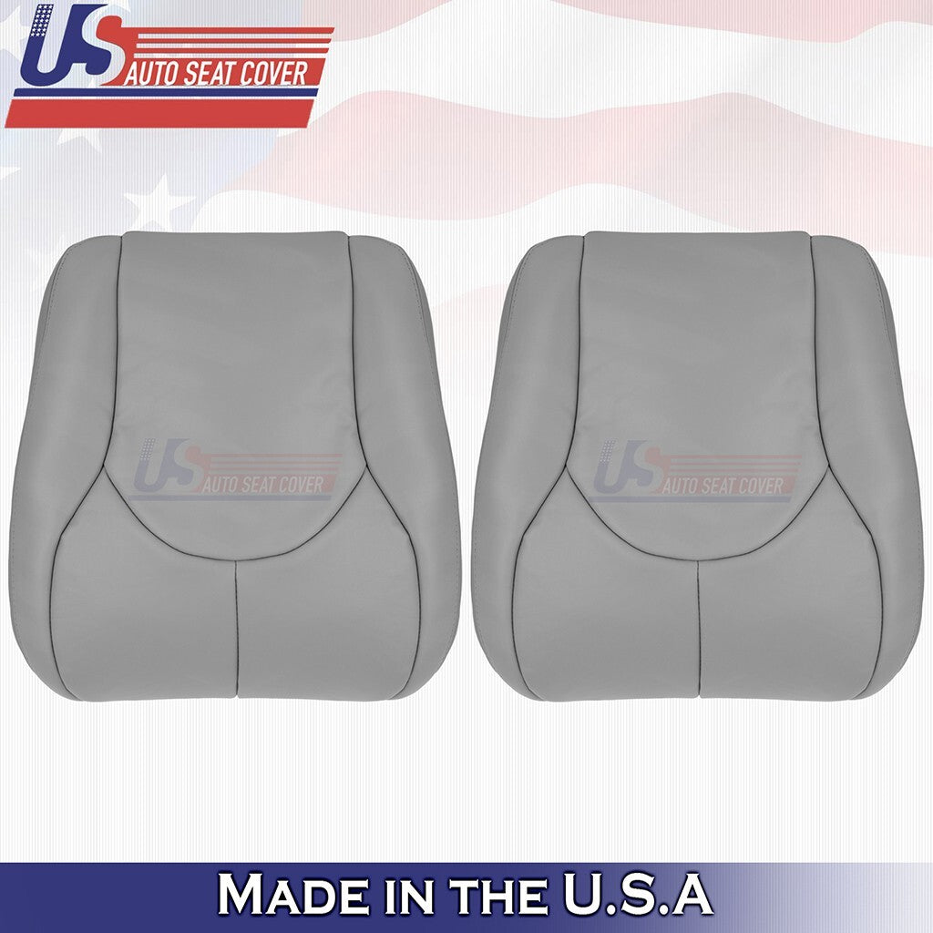 Driver &Passenger Bottoms Leather Cover GrayFor 1996 to 2002 Mercedes Benz SL320