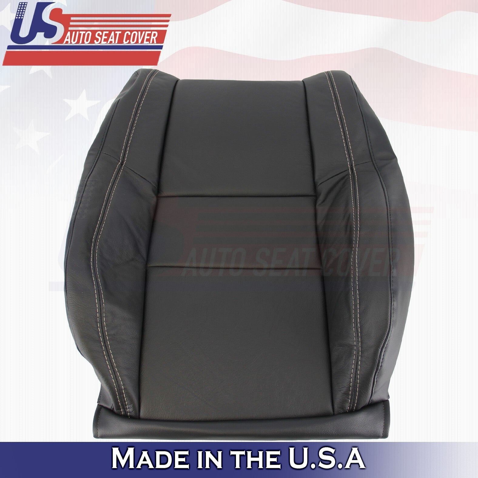 2016 For Jeep Grand Cherokee Limited Driver & Passenger Top Leather Covers BLK