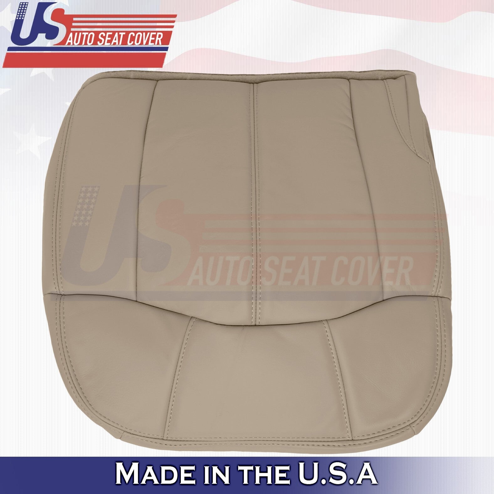 1999 to 2002 Fits Chevy Silverado 2nd Row Passenger Bottom Leather Cover Tan