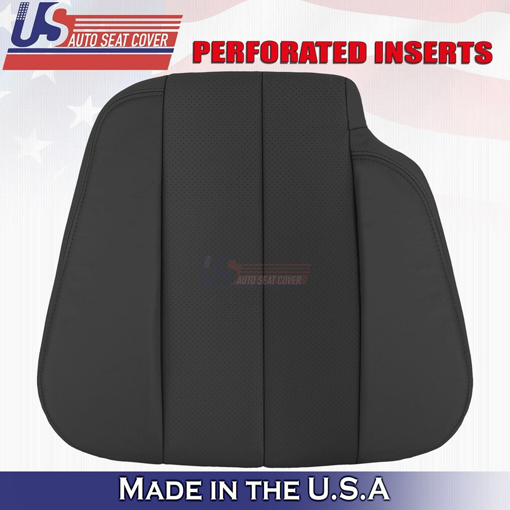1990 to 1995 Fits Mercedes Benz SL320 Driver Bottom & Top Leather Cover Black