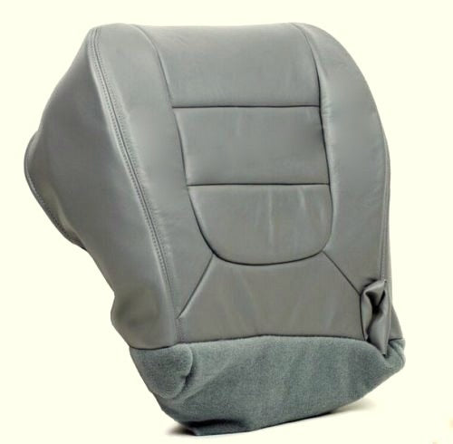 2002 2003 Ford F150 Lariat FX4 Driver Bottom Replacement Leather Seat Cover Gray