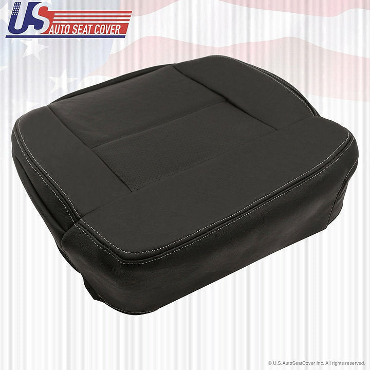 2007 2008 Ford F-150 Lariat FX 4 XLT FX 2 Driver Bottom Leather Seat-Cover Black