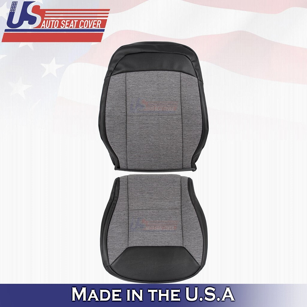 2014 - 2024 For Dodge Ram ProMaster Driver Top & Bottom Cloth Cover Black