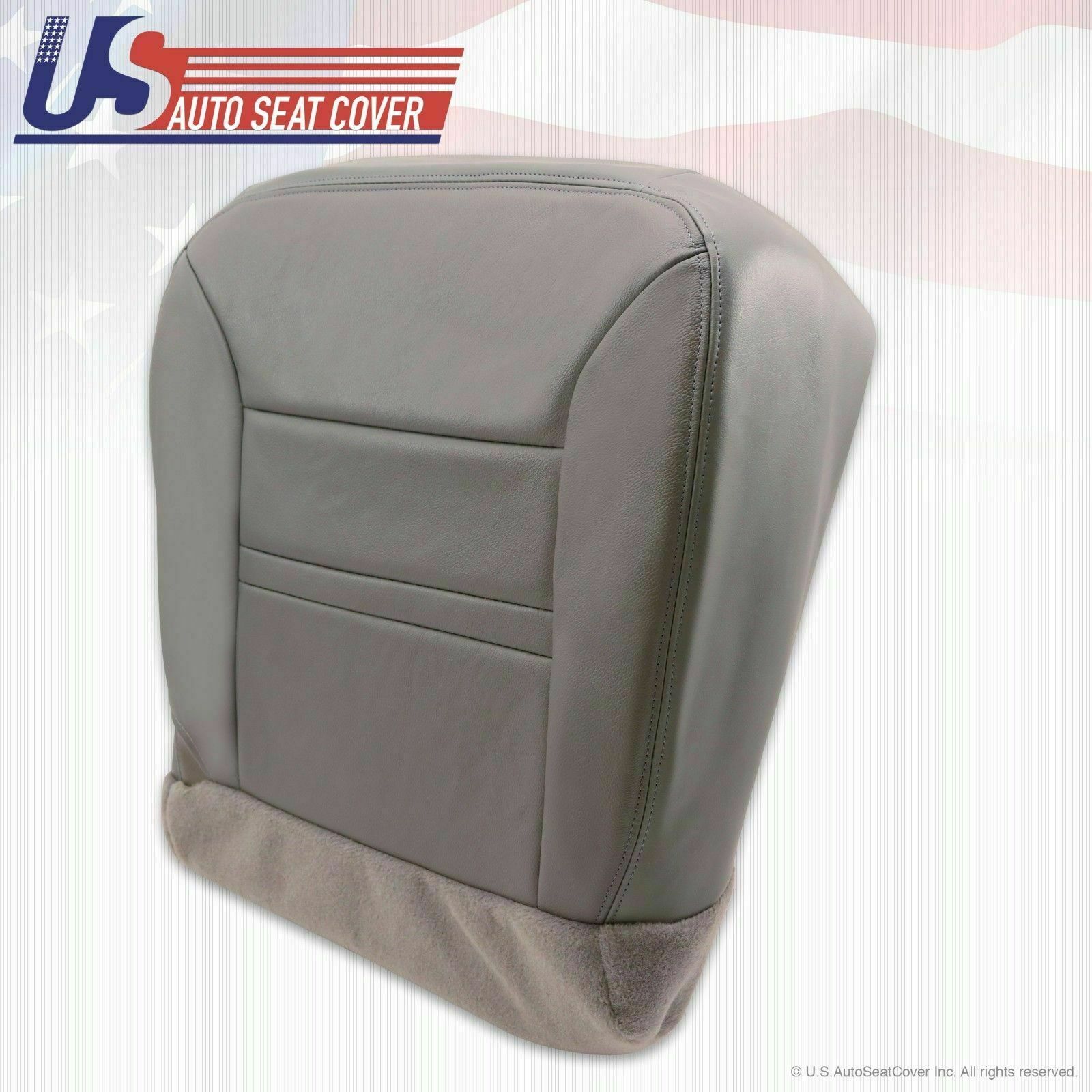 2000 2001 Ford Excursion Limited Driver Side Bottom Leather Seat Cover Gray