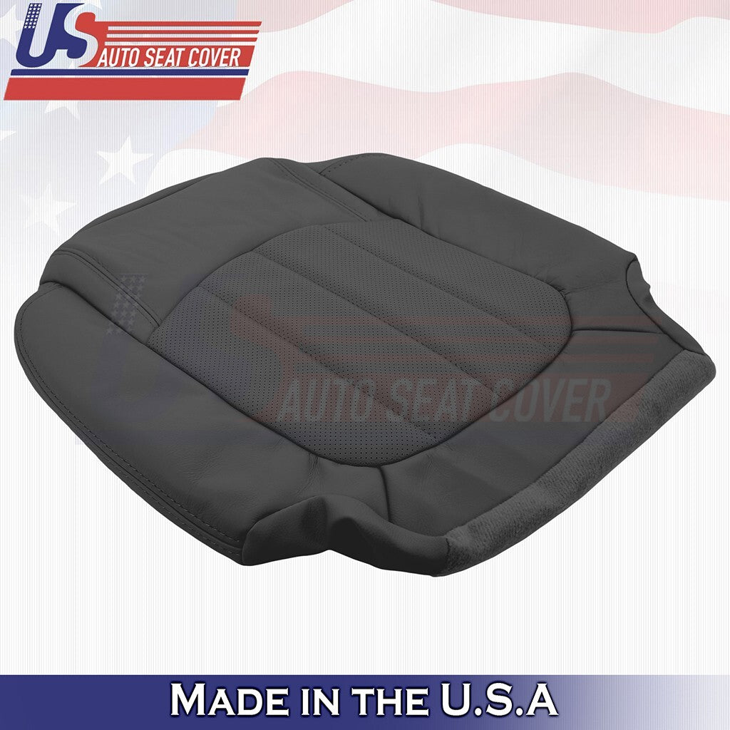 2008-2012 For Buick Enclave Rear Driver & Passenger Bottoms Leather Cover Black