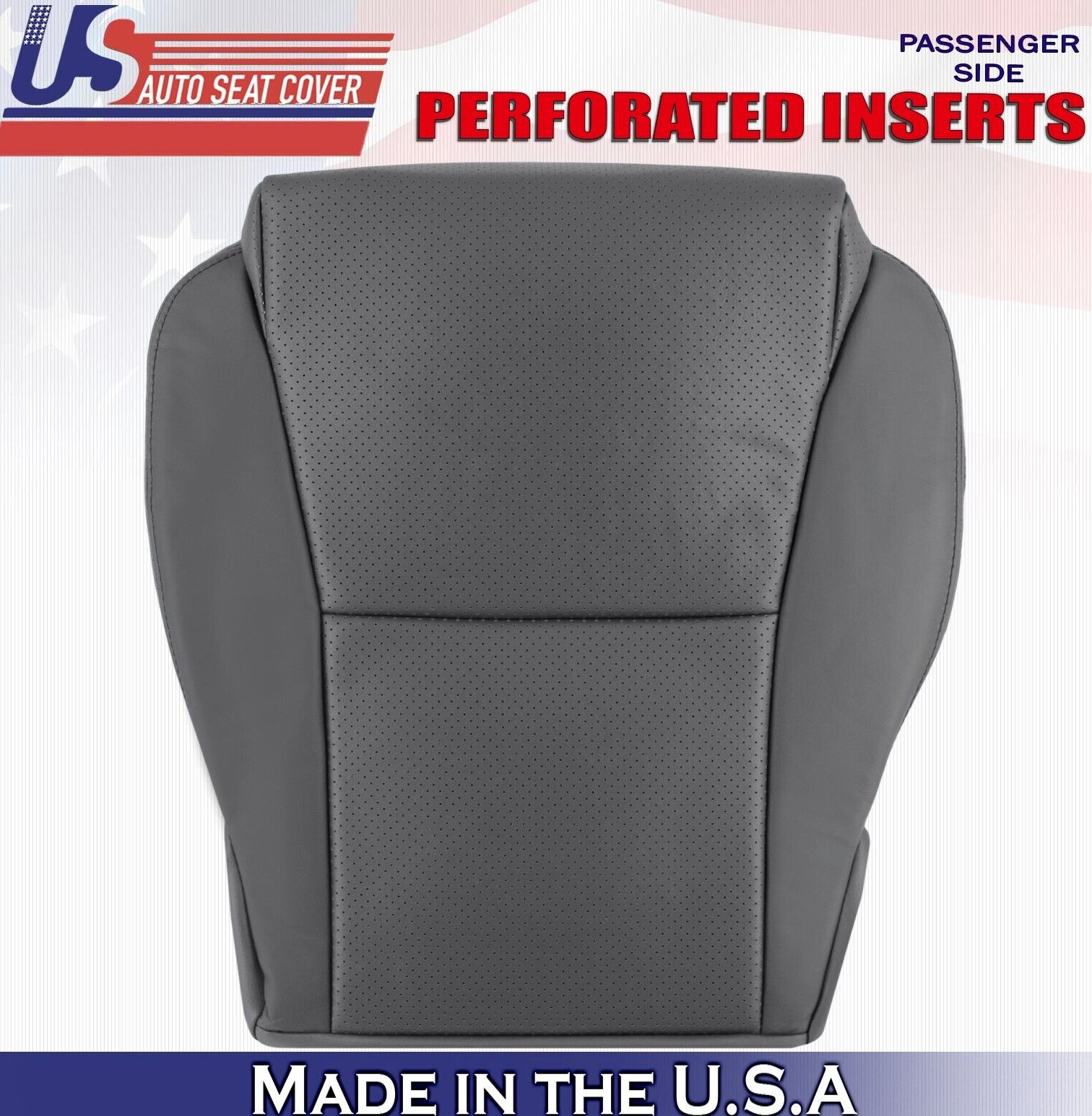 2006 For Toyota Solara Convertible Passenger Side Bottom Leather Seat Cover Gray