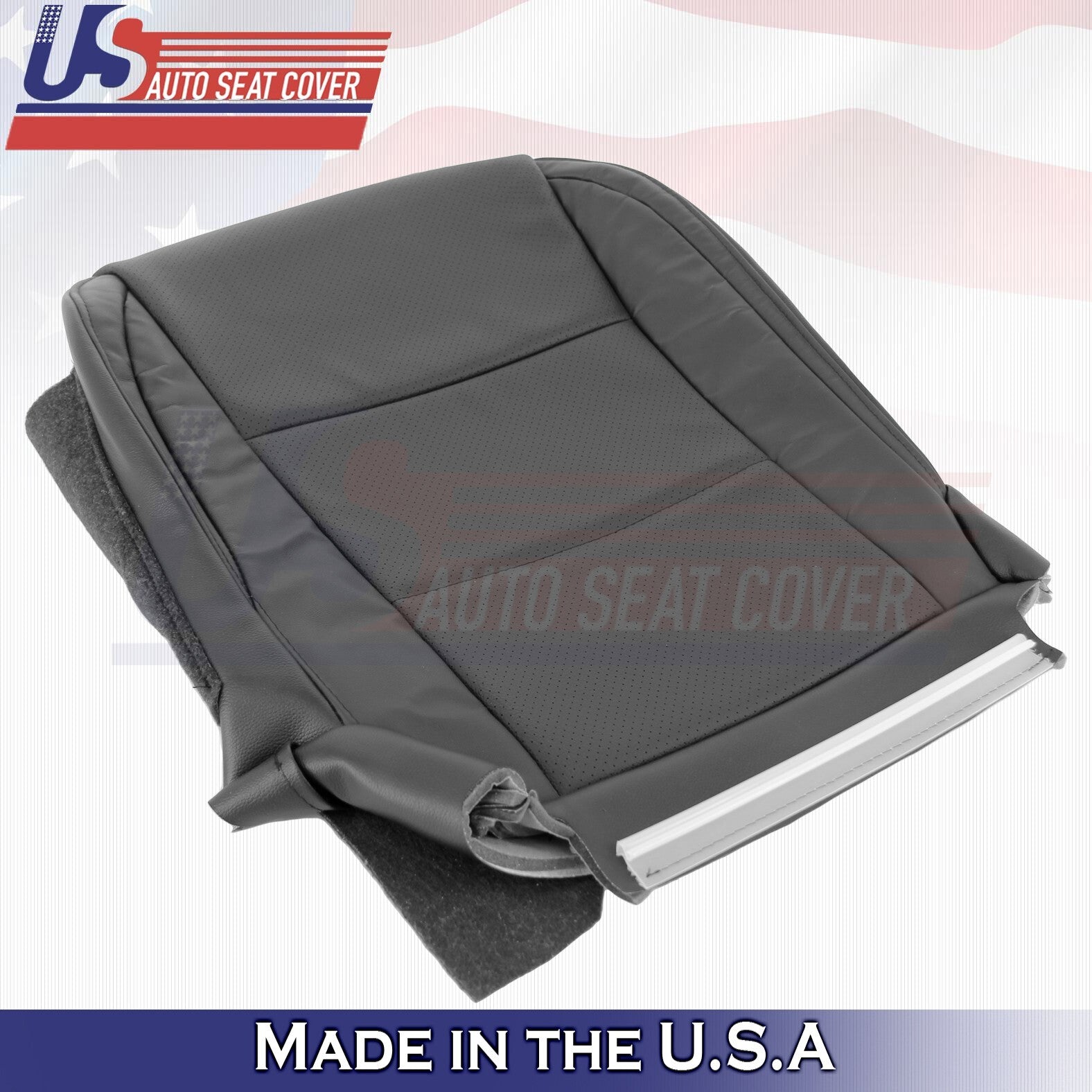 2013 to 2018 For Lexus ES350 Driver & Passenger Bottoms Leather Cover Black