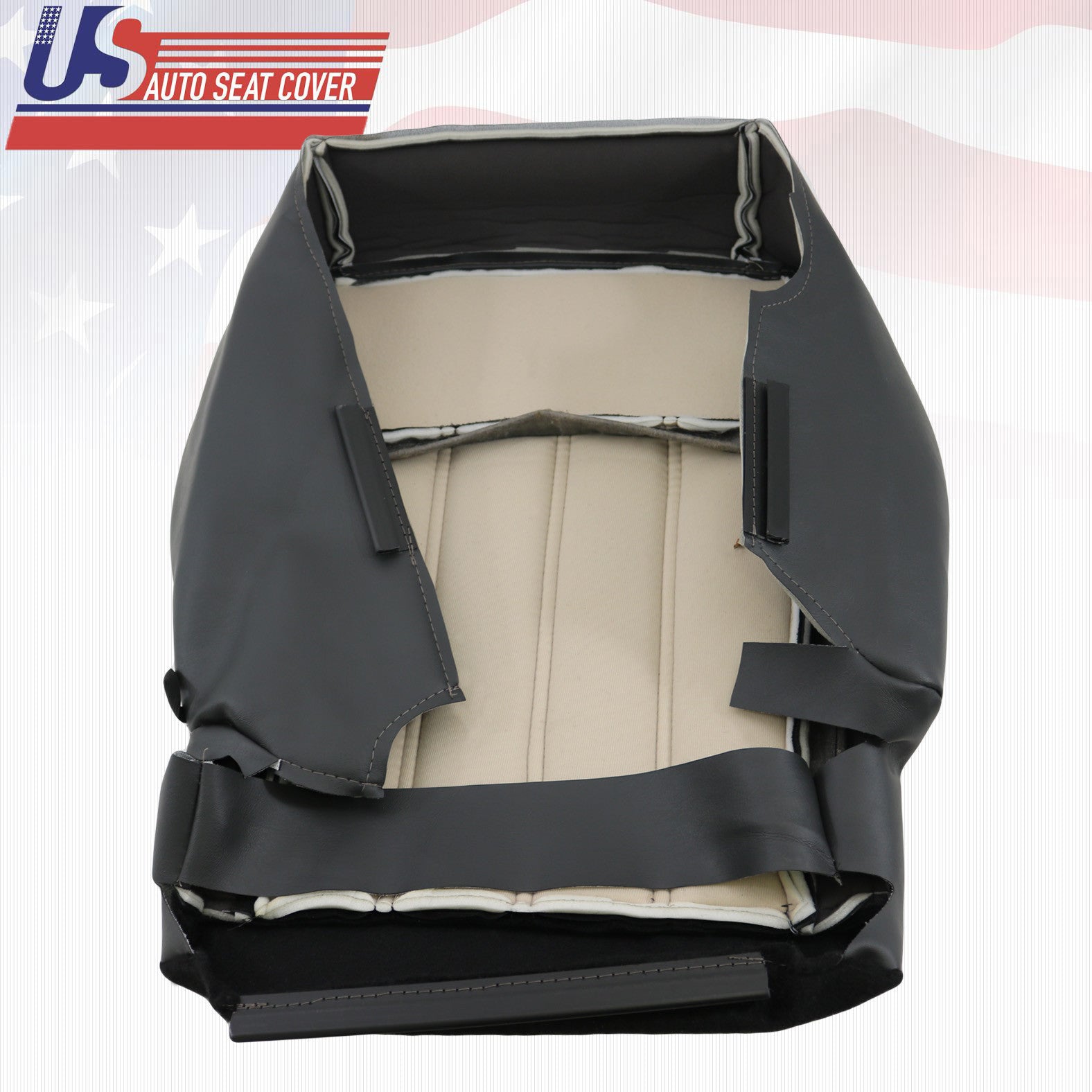 2009-2012 Fits Dodge Ram Laramie 1500 Bucket Seat Dark Slate Leather Cover