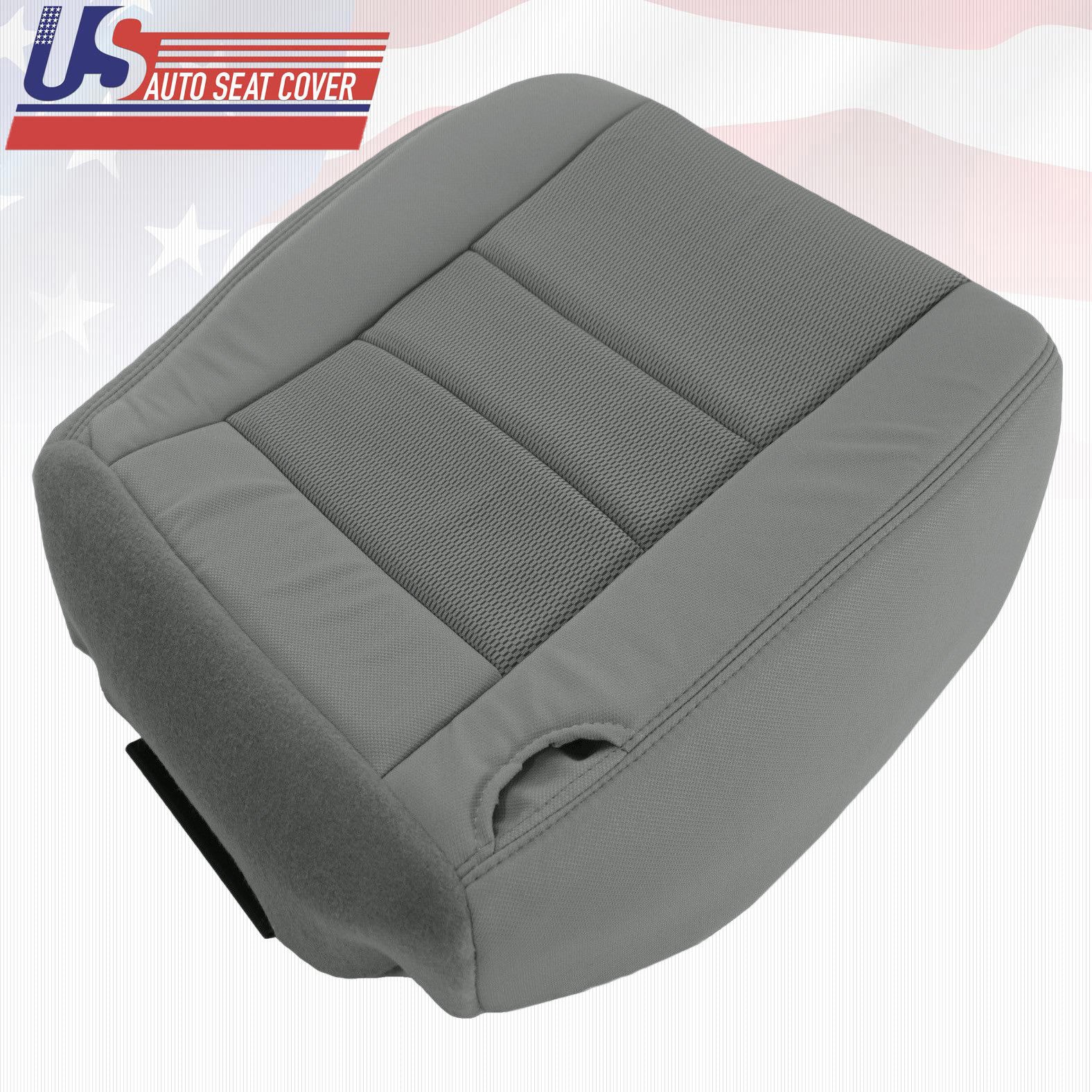 2003 to 2007 Fits Ford F-250 XLT Driver Side Bottom Cloth Cover 2tone Gray