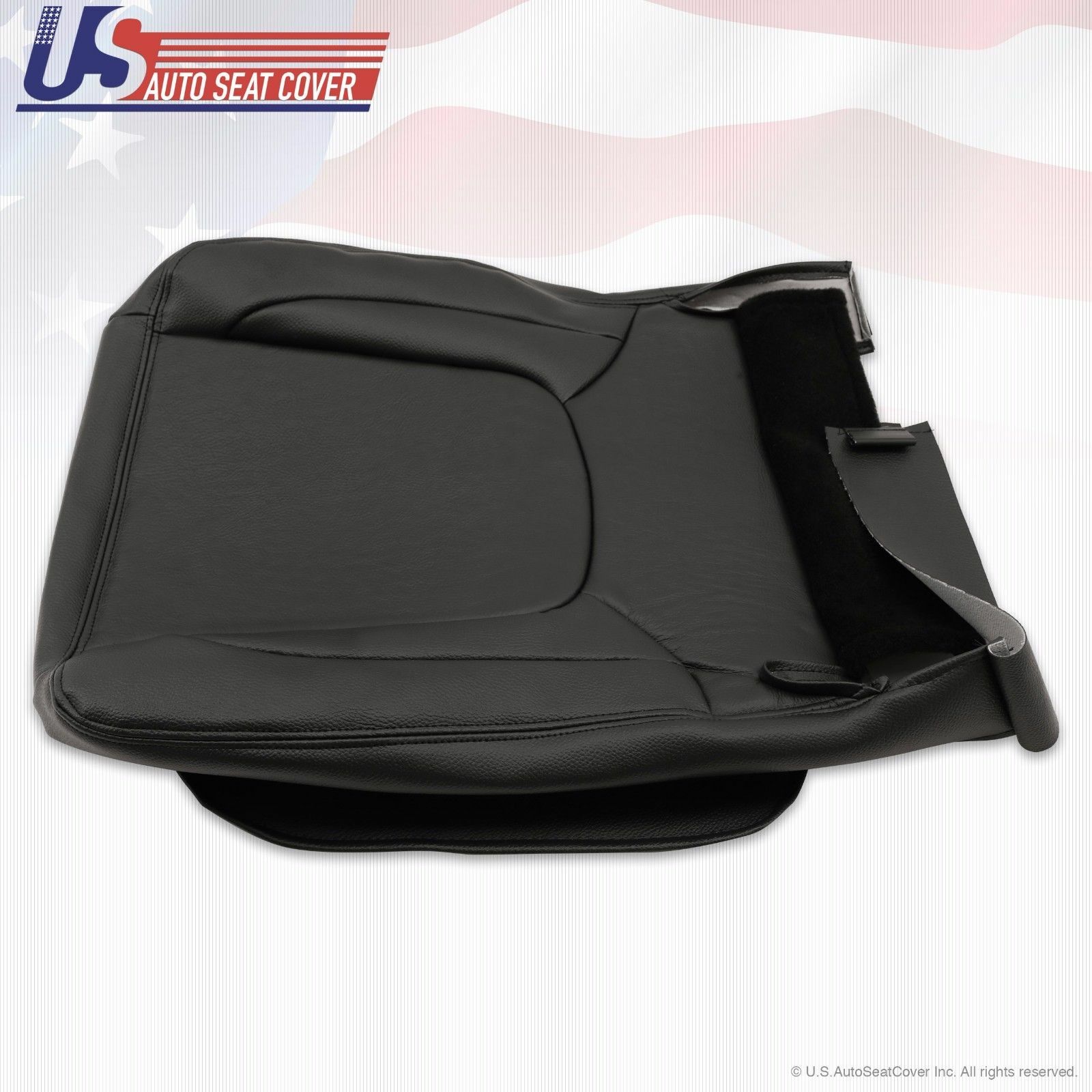 2005 For Dodge Ram Laramie Driver Bottom Replacement Leather Seat Cover Gray