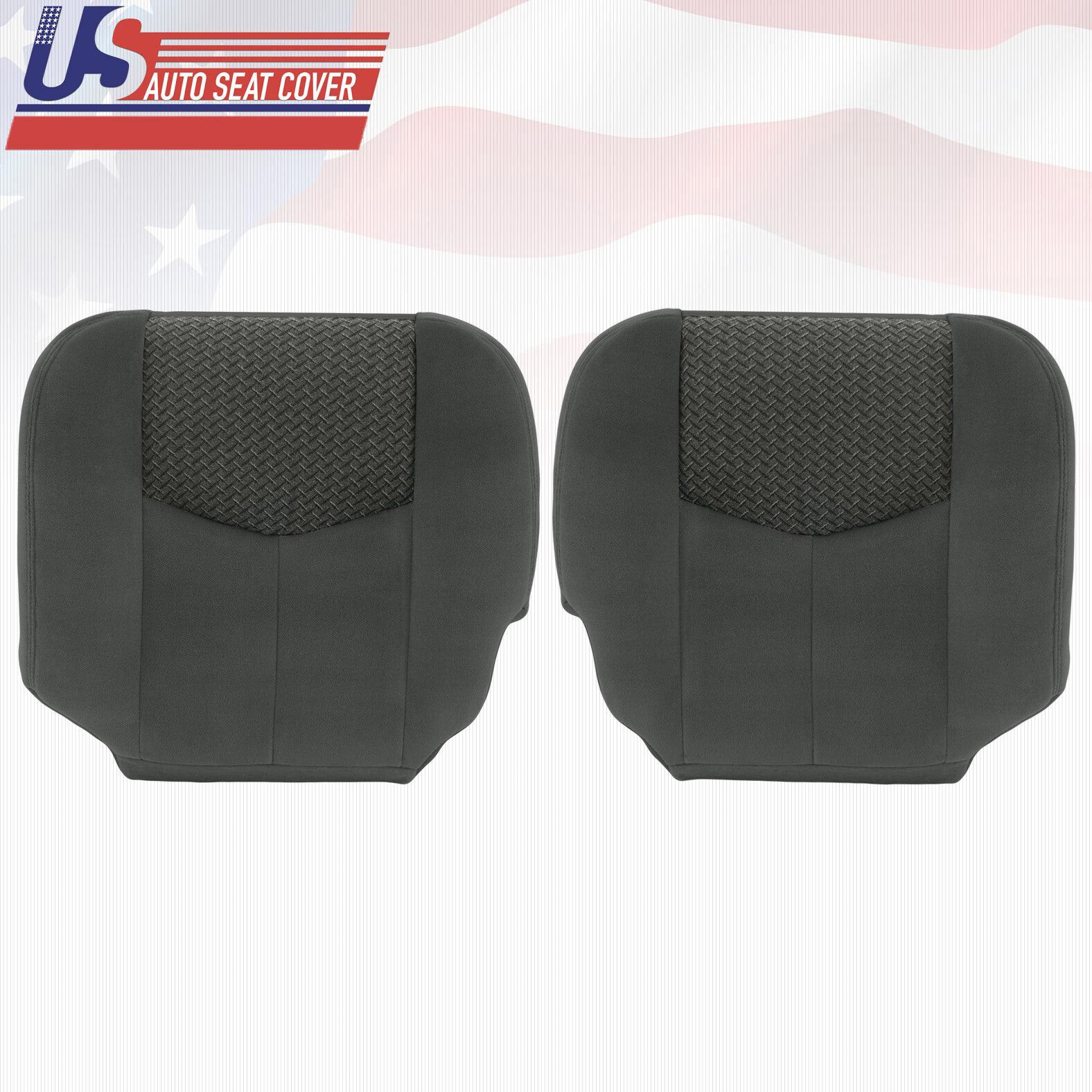 Chevy Avalanche Driver/Passenger Bottom Cloth Cover Dark Gray Fits 2003 & 2004