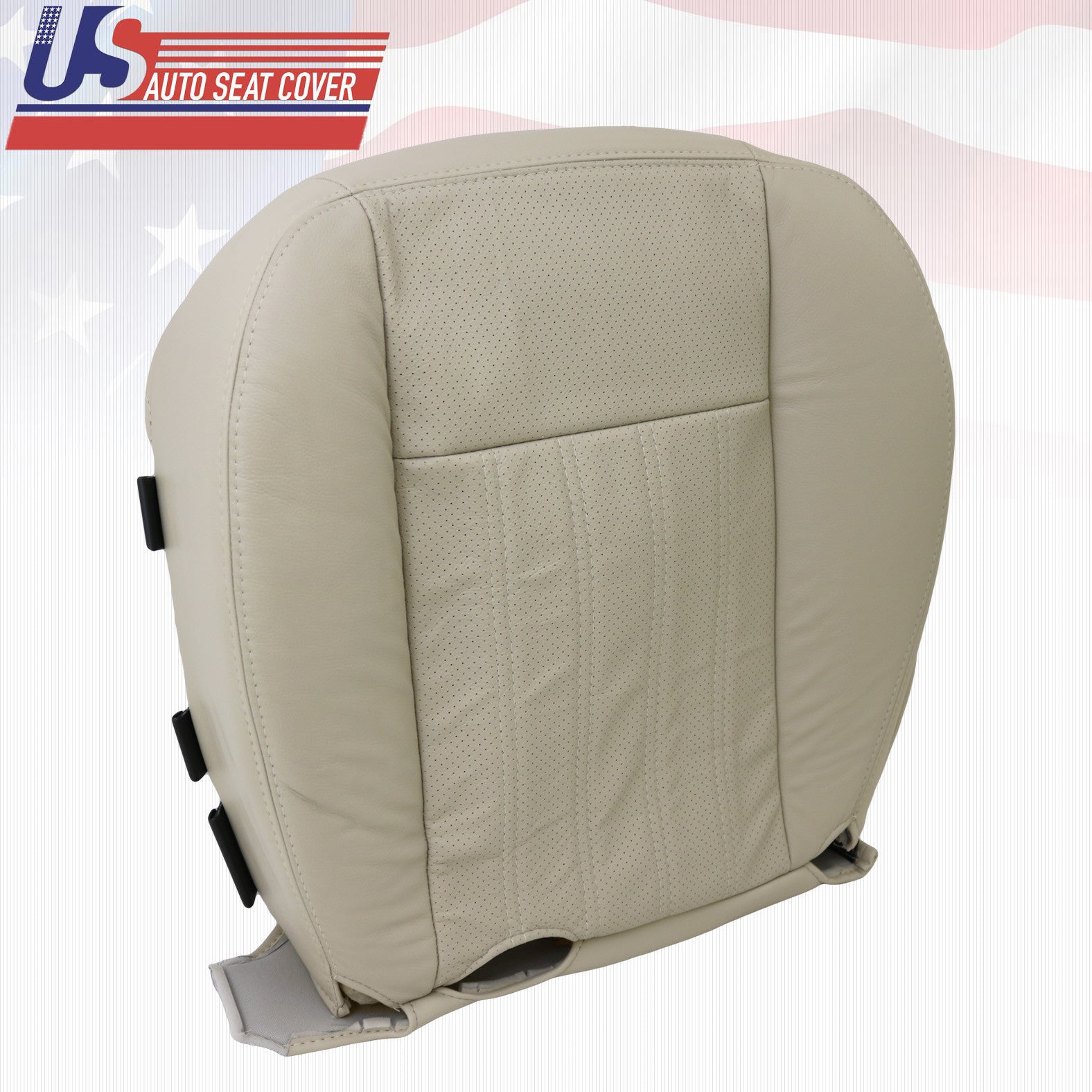 For 2003 and 2004 Lincoln Aviator Perforated Seat Cushion Cover Light tan bottom