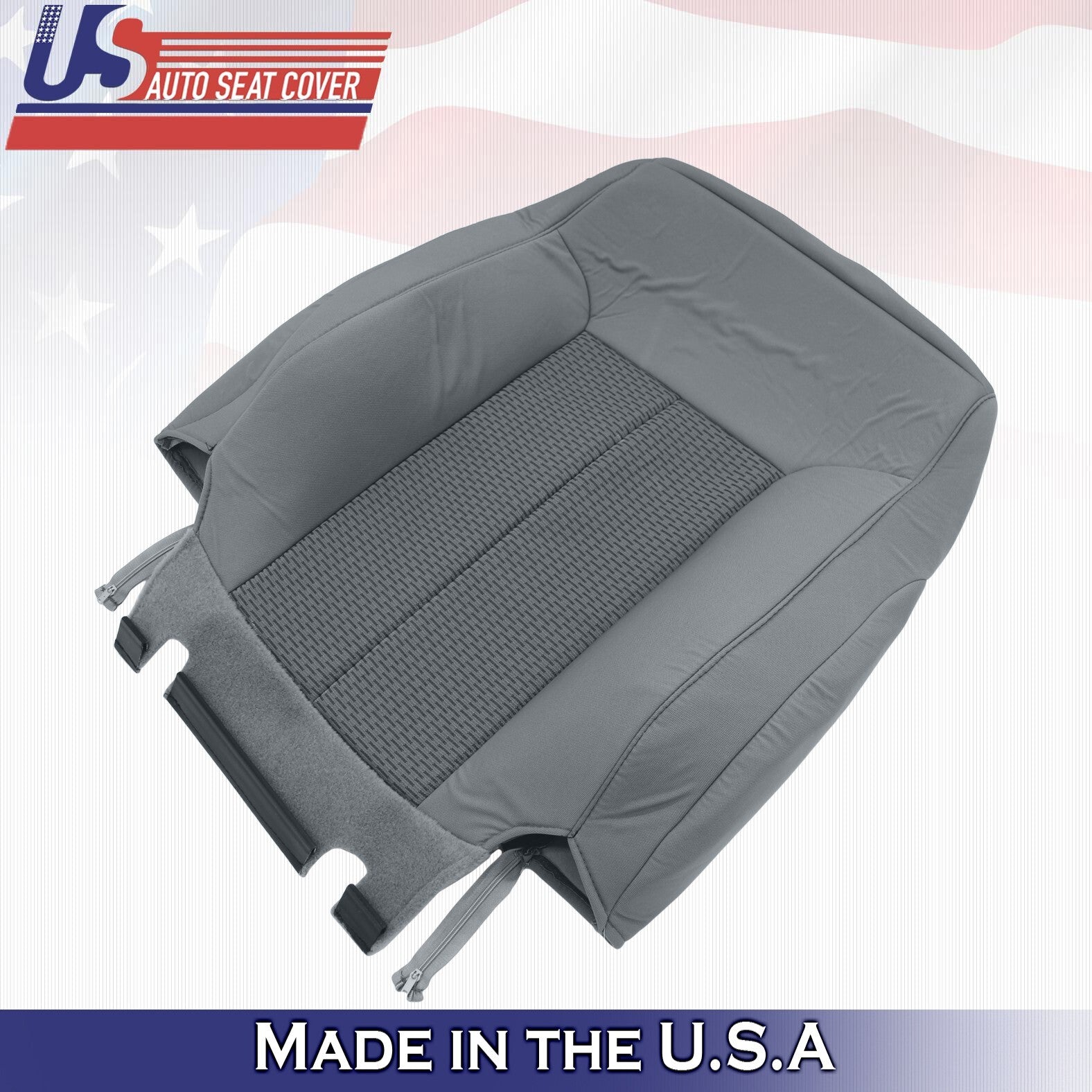 2014 2015 2016 For Ford F250 F350 XLT Front Driver Top Cloth Seat Cover Gray