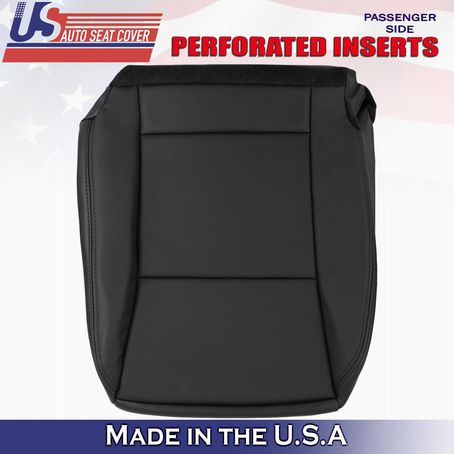 2006 2007 2008 For Ford Explorer Passenger Side Bottom Leather Seat Cover Black