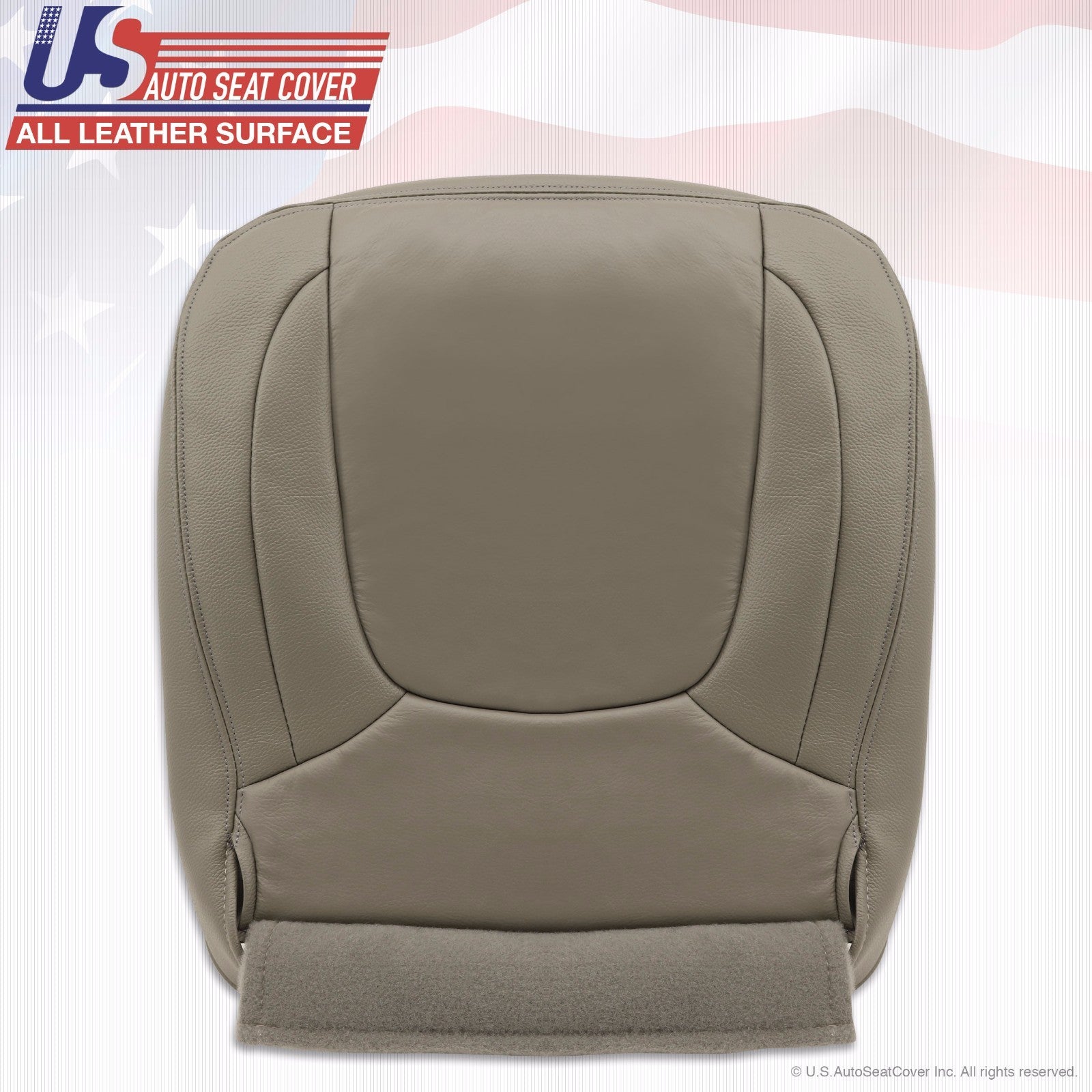 2004 2005 For Dodge Ram 1500 Laramie Driver Side Bottom Leather Seat Cover Taupe