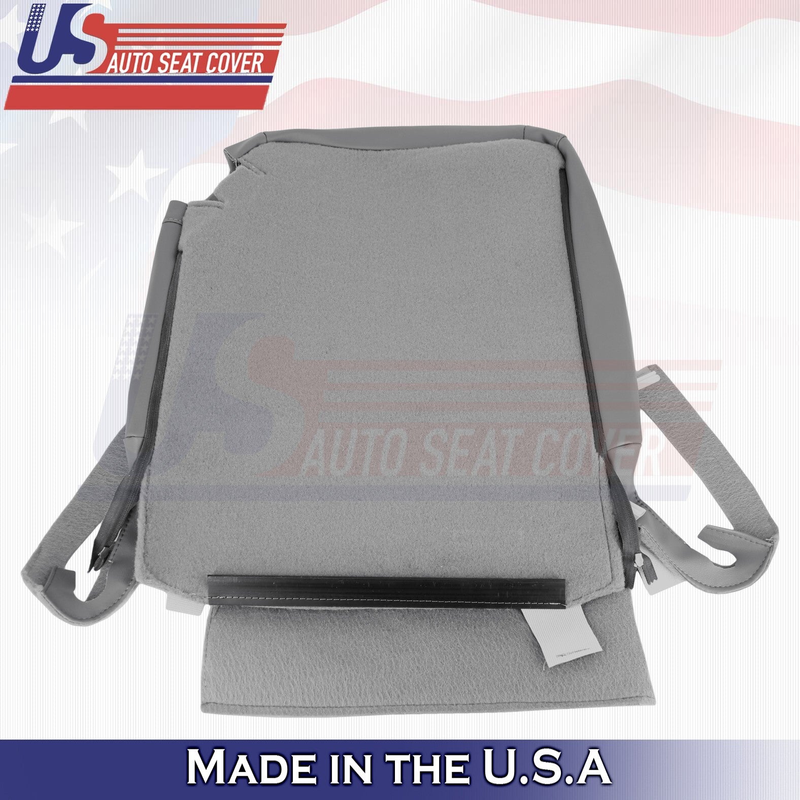 2007-2010 FITS Toyota Tundra Rear Passenger Bottom & Top Leather Cover Gray