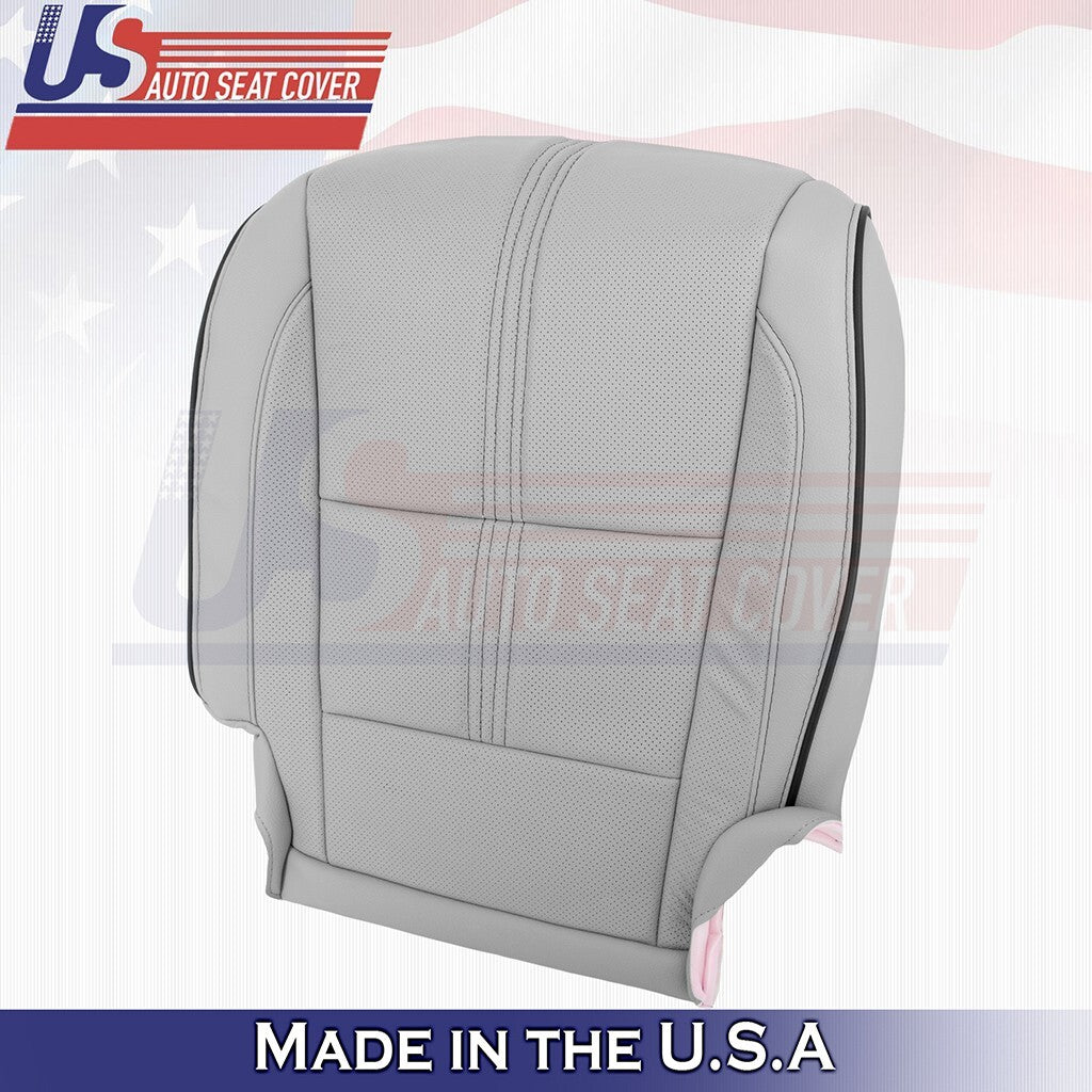 2017 to 2020 For Acura MDX Driver Bottom w/ Perforated Leather Seat Cover Gray