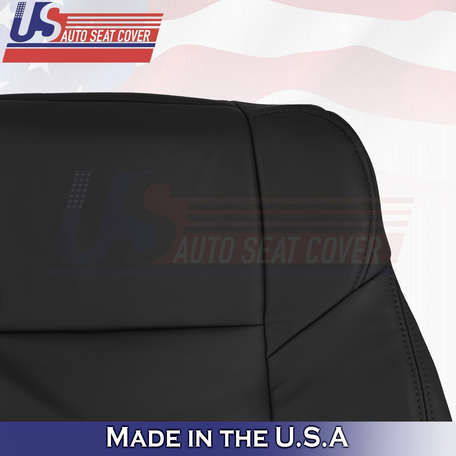 2012 to 2016 Fits Honda CR-V Front Driver & Passenger Top Leather Covers Black