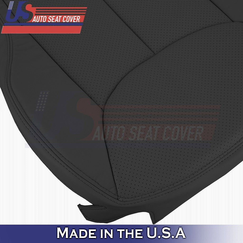 2003 to 2007 Fits Mercedes Benz SL600 Driver Bottom Perf Leather Cover Black