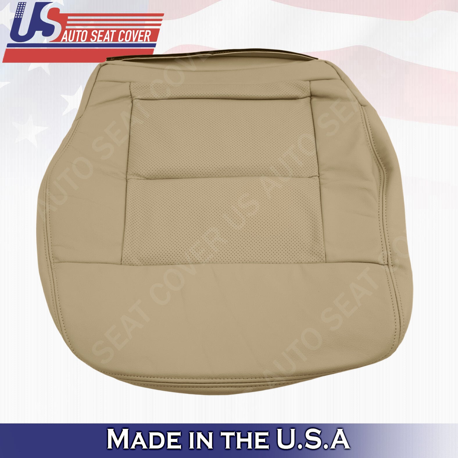 For 2010 2011 2012 2013 Mercedes Benz E-Class Passenger Bottom Leather Cover Tan