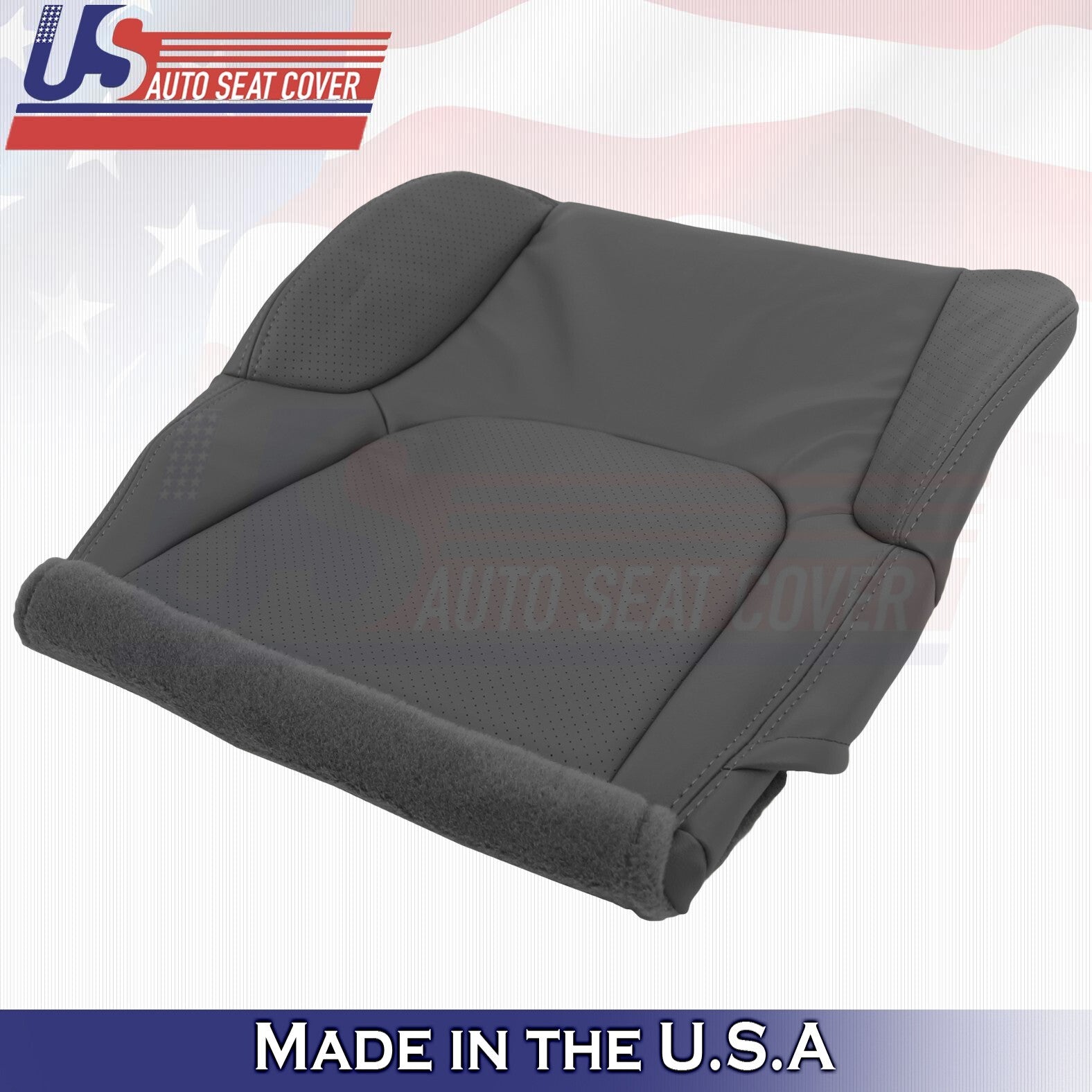 2005 to 2021 For Nissan Frontier Passenger Top & Bottom Leather Seat Covers BLK