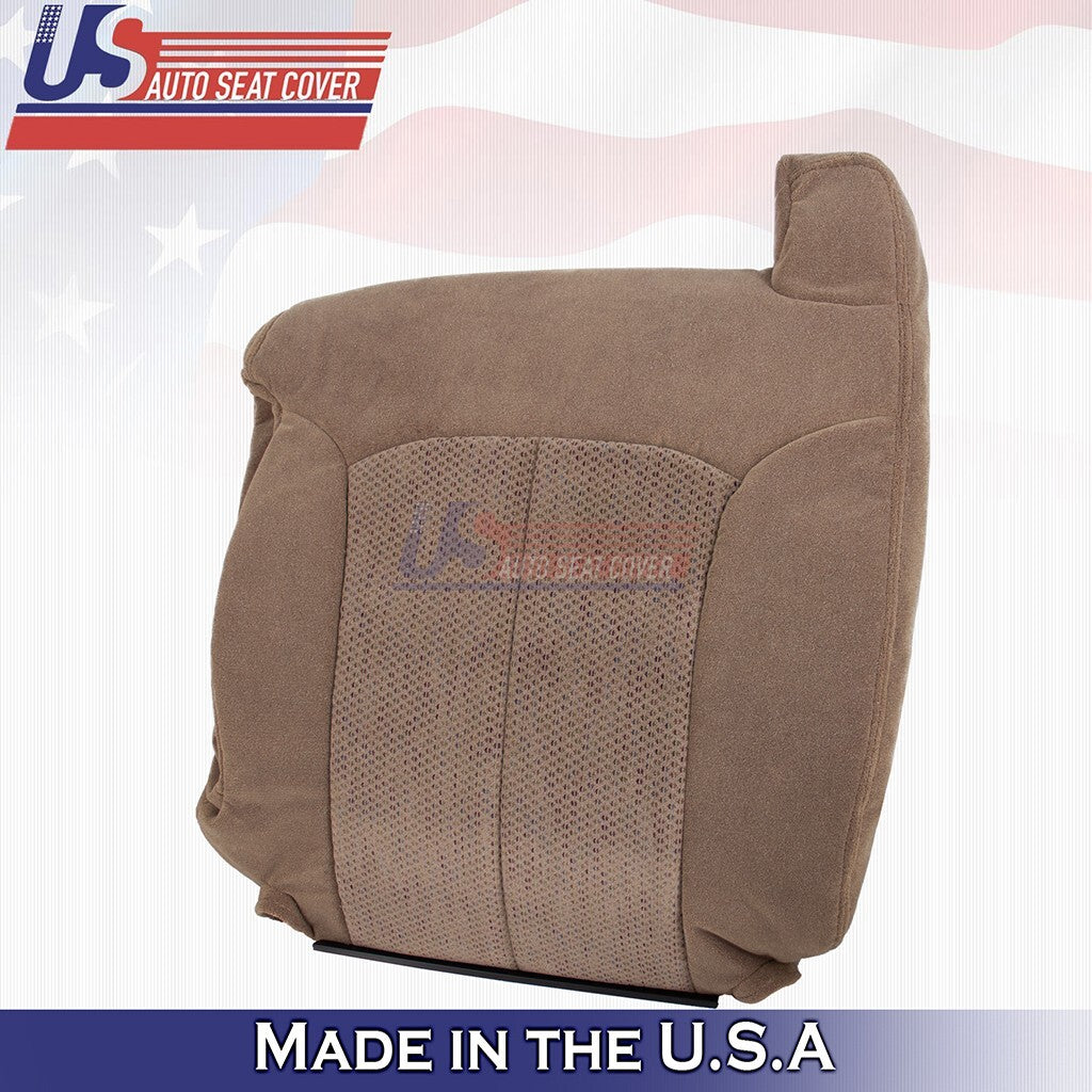 1999 to 2002 For Chevy Silverado Driver Headrest/Armrest/Top Cloth Cover Dk Tan