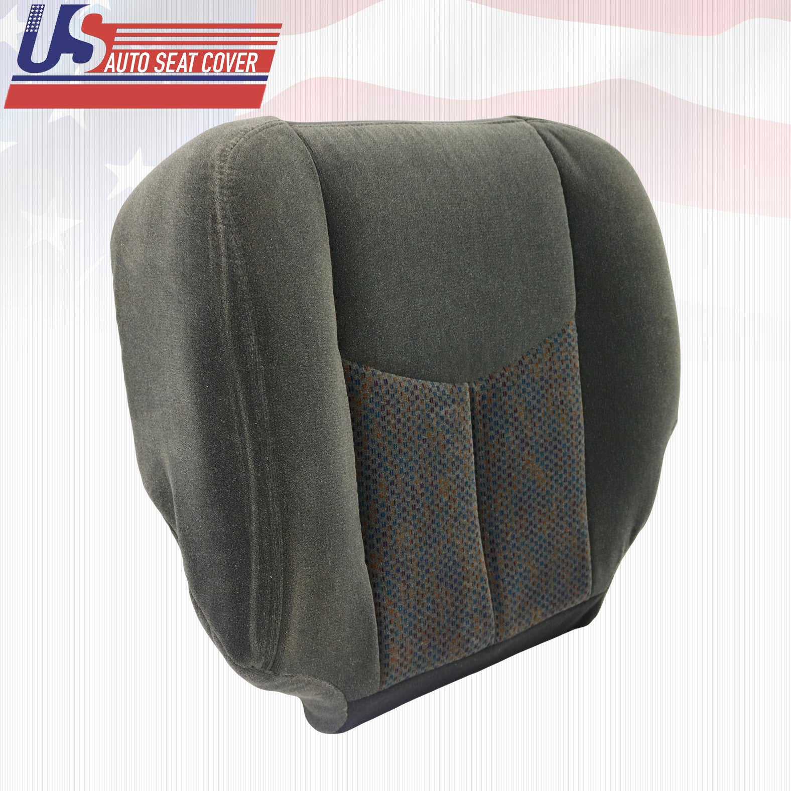 2003 to 2007 Chevy Silverado LT Driver Bottom Cloth Seat Cover Dark Pewter Gray