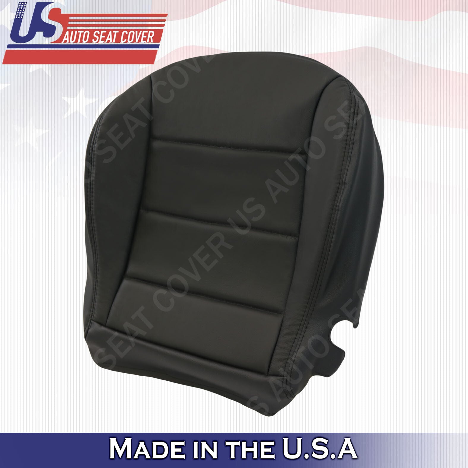 1999 to 2004 Volkswagen Jetta Front Driver Bottom Leather Seat Cover In Black