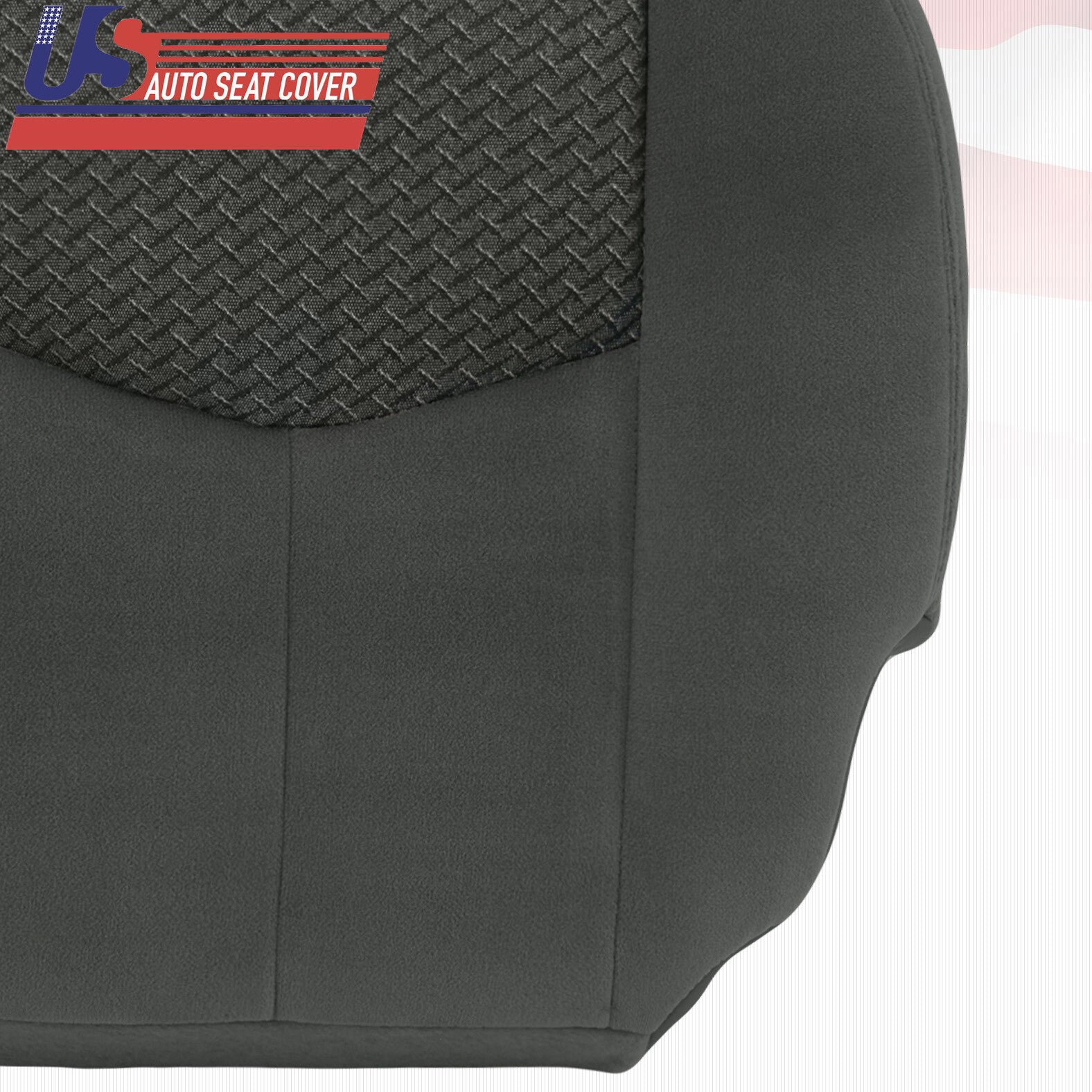2003 to 2004 Chevy Avalanche 1500 & 2500 Driver Bottom Cloth Seat Cover Drk Gray