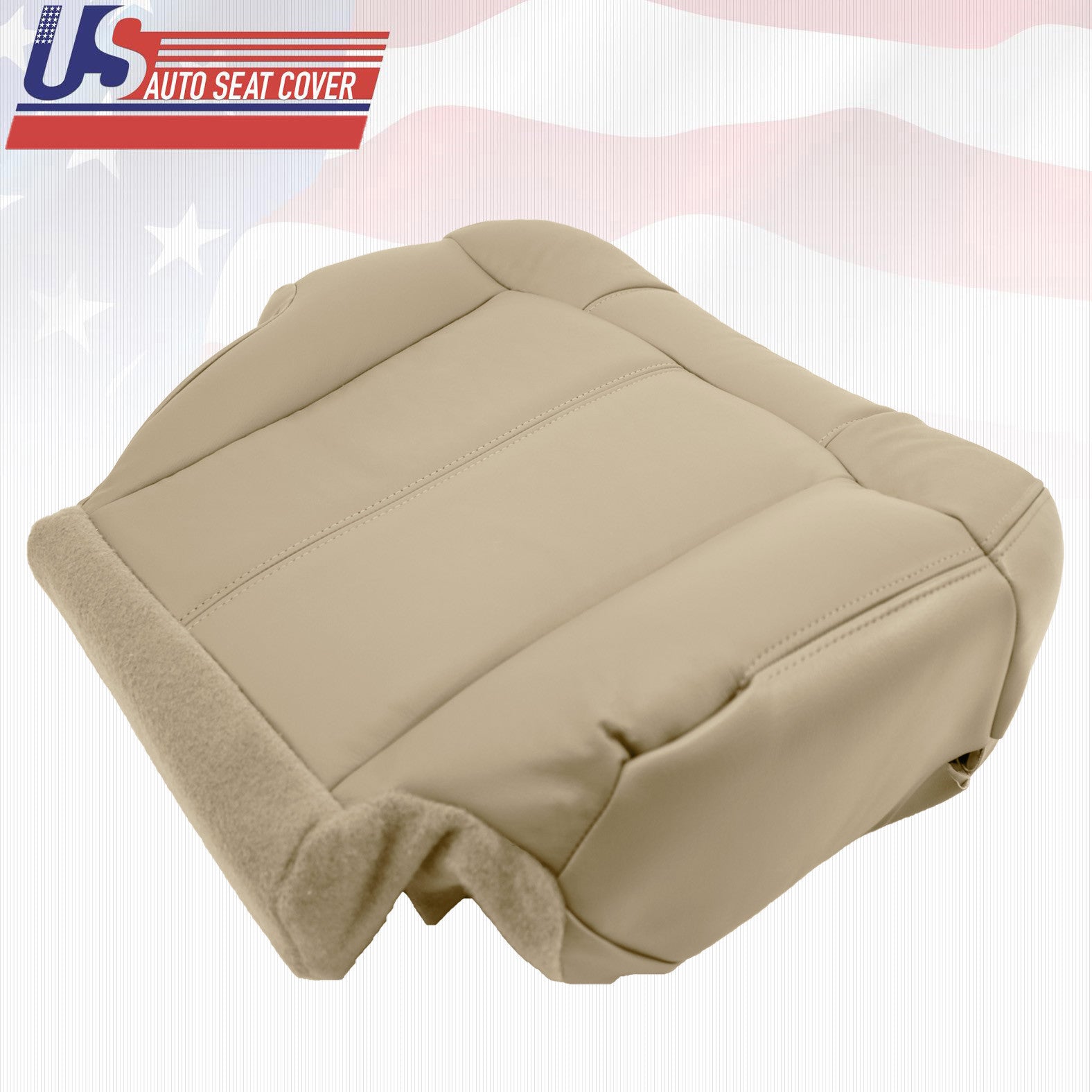 2000 2001 2002 Chevy Suburban 2500 Driver plus Passenger Bottom Seat Cover Tan
