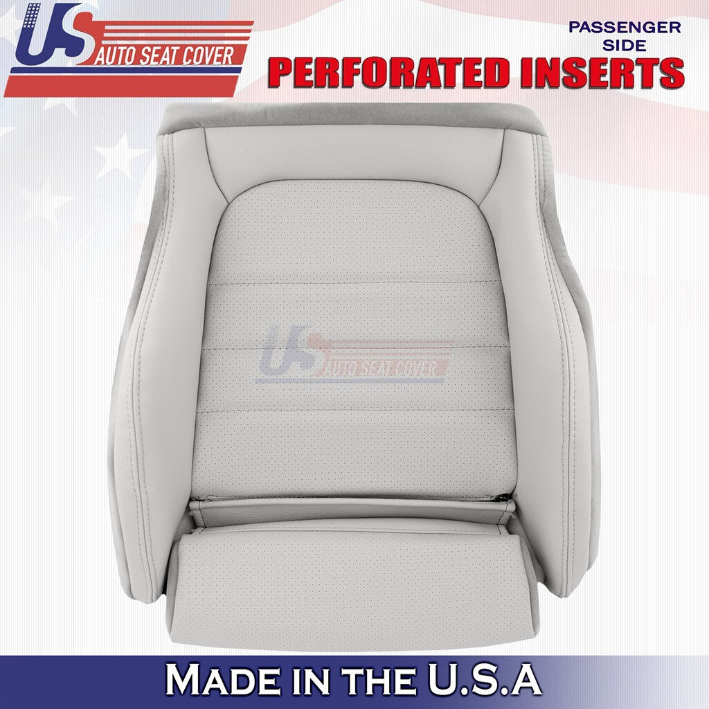 2015 to 2021 Fits Mercedes Benz C250 Driver &Passenger Bottoms Vinyl Cover Gray