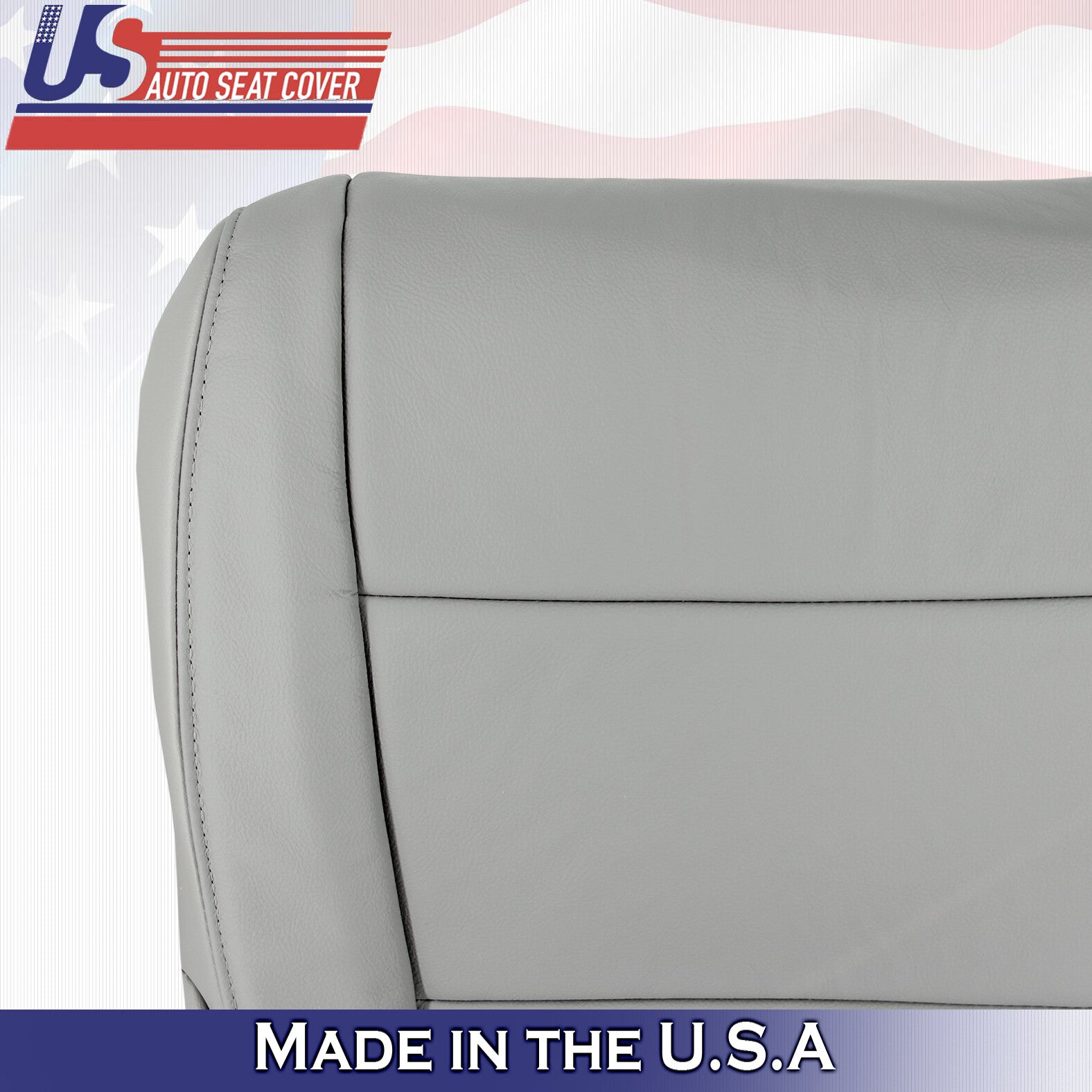 2012 For Honda Pilot Driver Passenger Bottom Synthetic Leather Seat Covers Gray