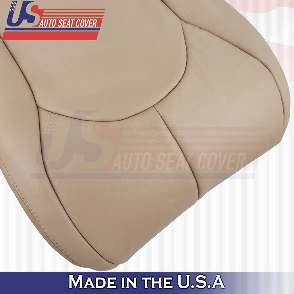 1996 to 2002 For Mercedes Benz SL500 SL600 Driver Bottom Leather Seat Cover Tan