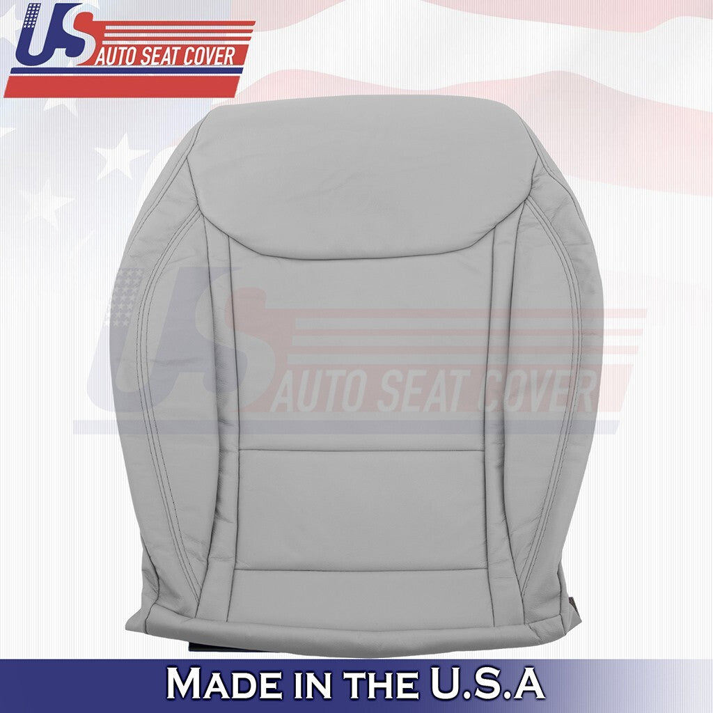 2012-2015 For Tesla Model S Passenger Bottom Vinyl Seat Cover Gray