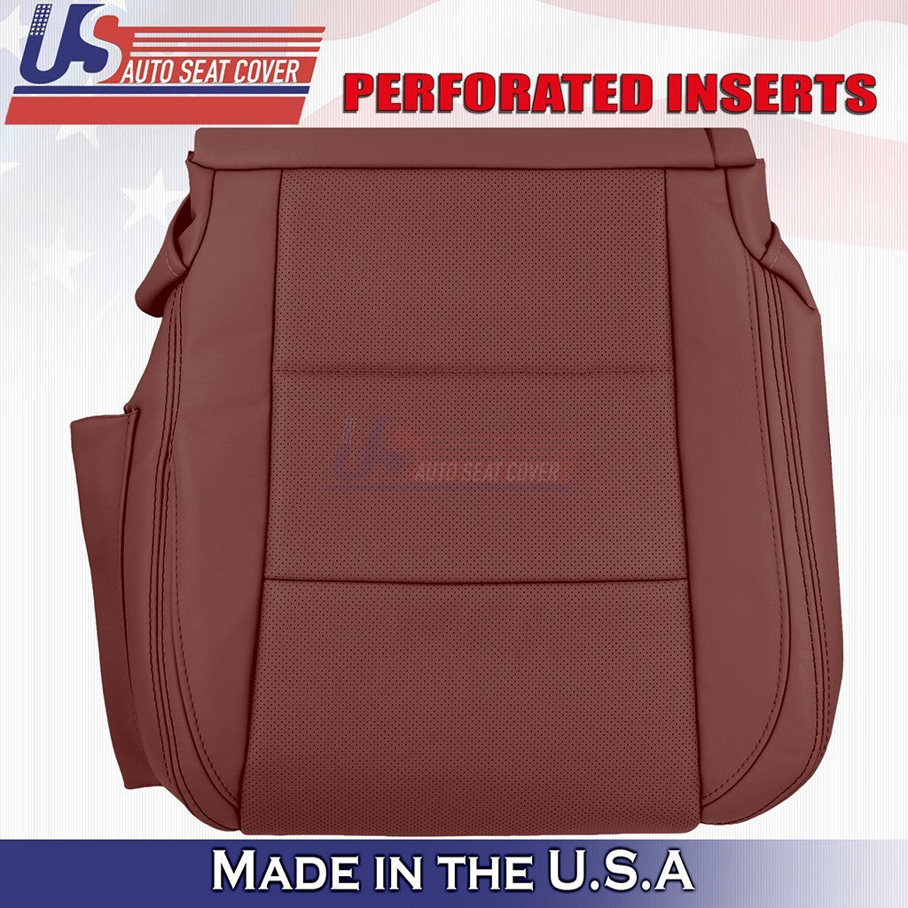 2013 to 2016 Fits Lexus GS350 Front Driver & Passenger Bottoms Leather Cover Red