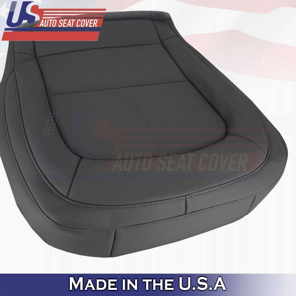 2015 to 2022 For Chevy Colorado Passenger Side Bottom Leather Seat Cover Black
