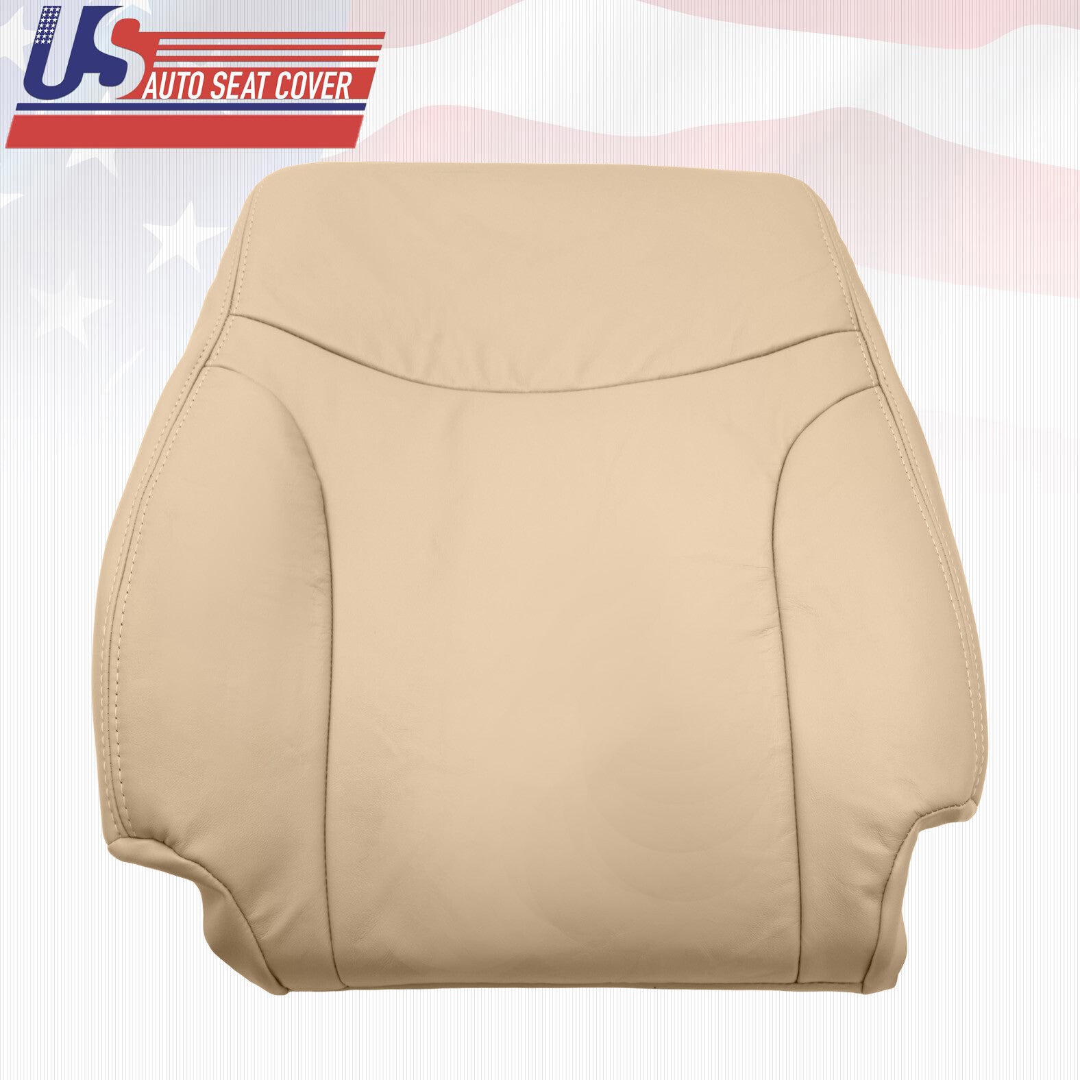 Front "Passenger upper" Leather Cover Color Tan Fits 2002-2006 Lexus ES300 ES330