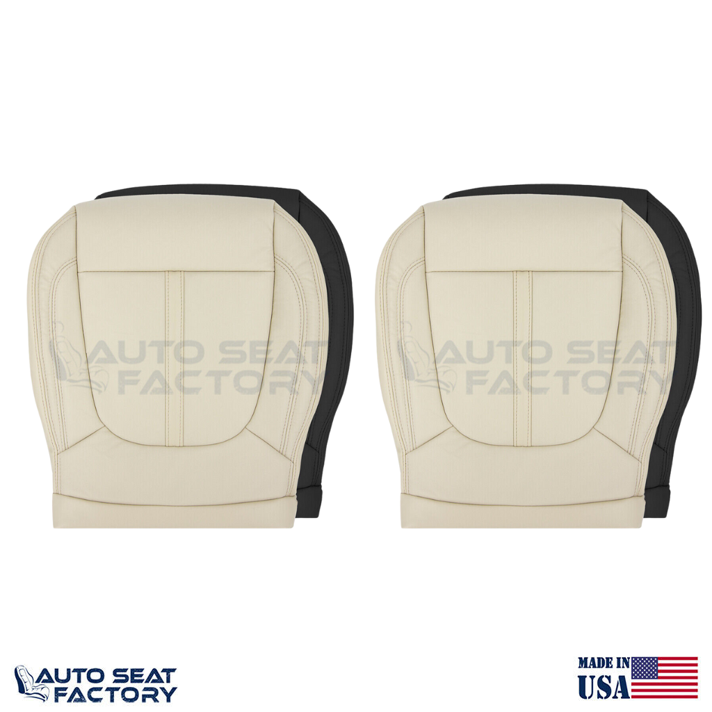Replacement Driver & Passenger Bottom Seat Covers Fit Lincoln MKZ 2017 - 2020