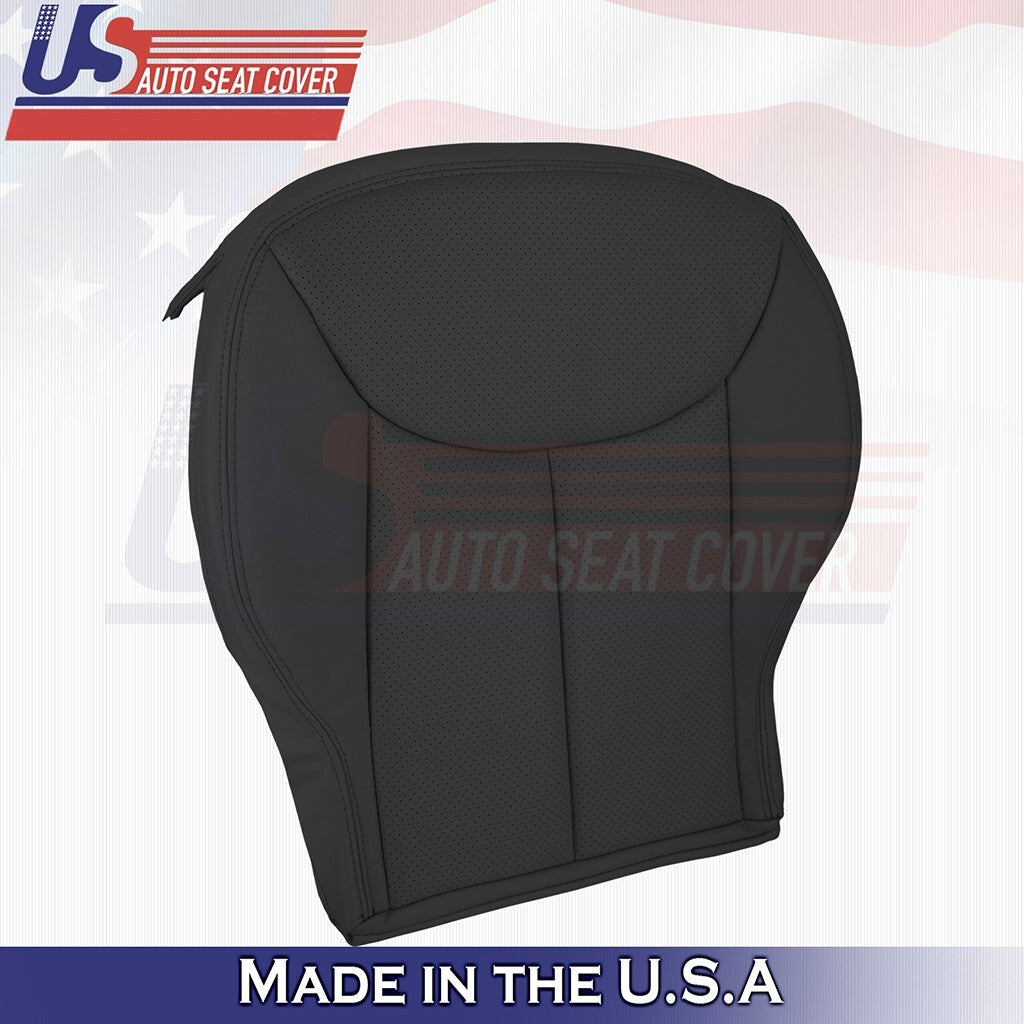 2003 to 2007 Fits Mercedes Benz SL600 Driver Bottom Perf Leather Cover Black