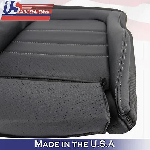 2015 to 2021 For Mercedes Benz C250 Passenger Bottom Vinyl Seat Cover Black