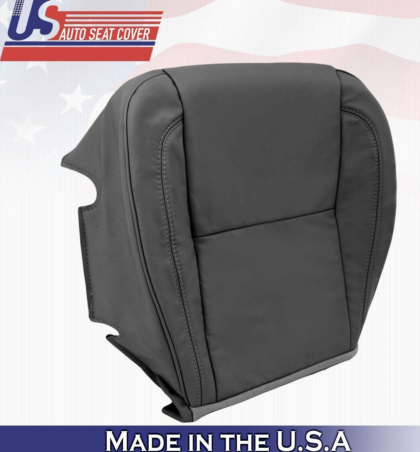 2004 2005 For Lexus GS400 Driver Side Bottom Synthetic Leather Seat Cover Black