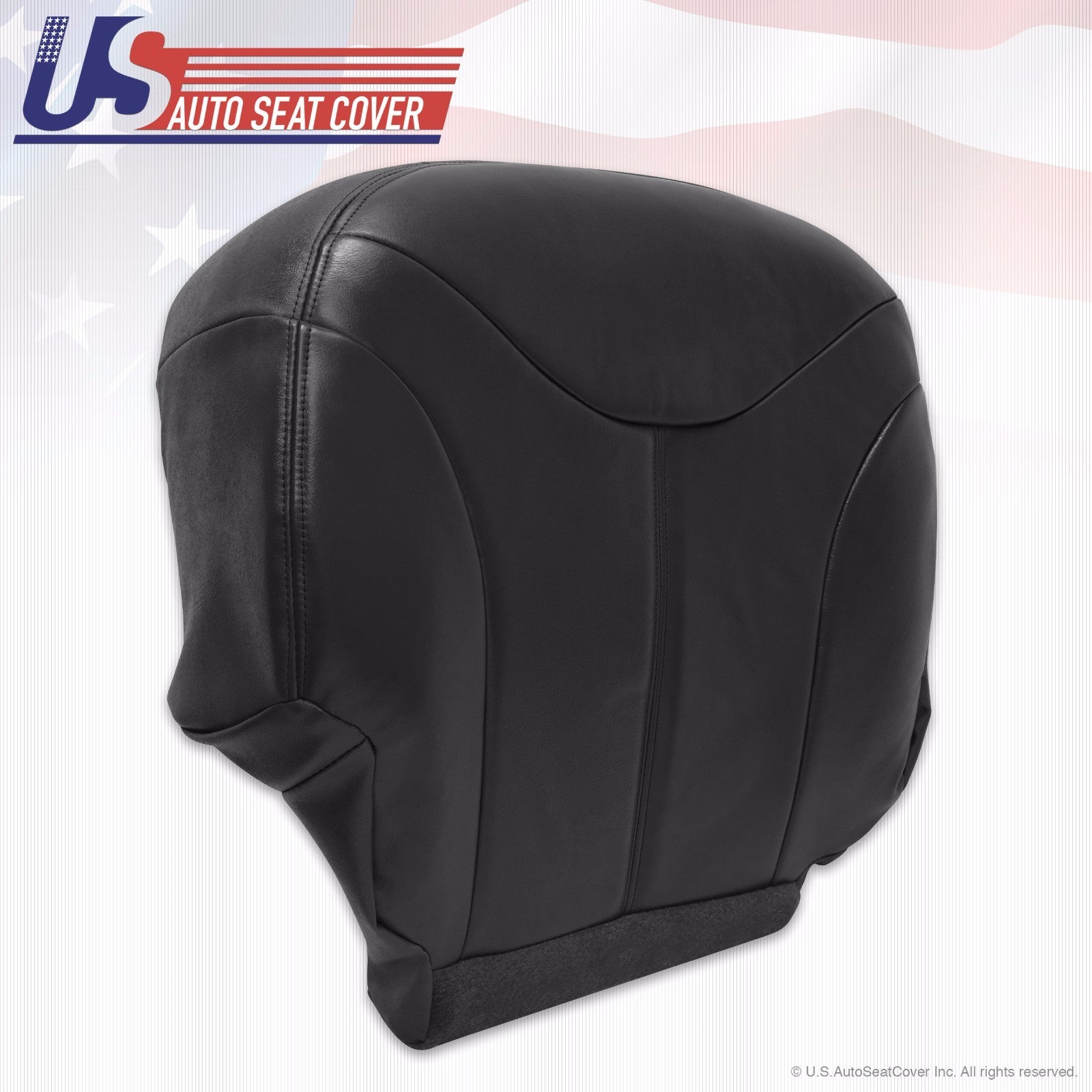 2001 GMC Sierra 2500 2500HD Passenger Side Bottom Leather Seat Cover Dark Gray