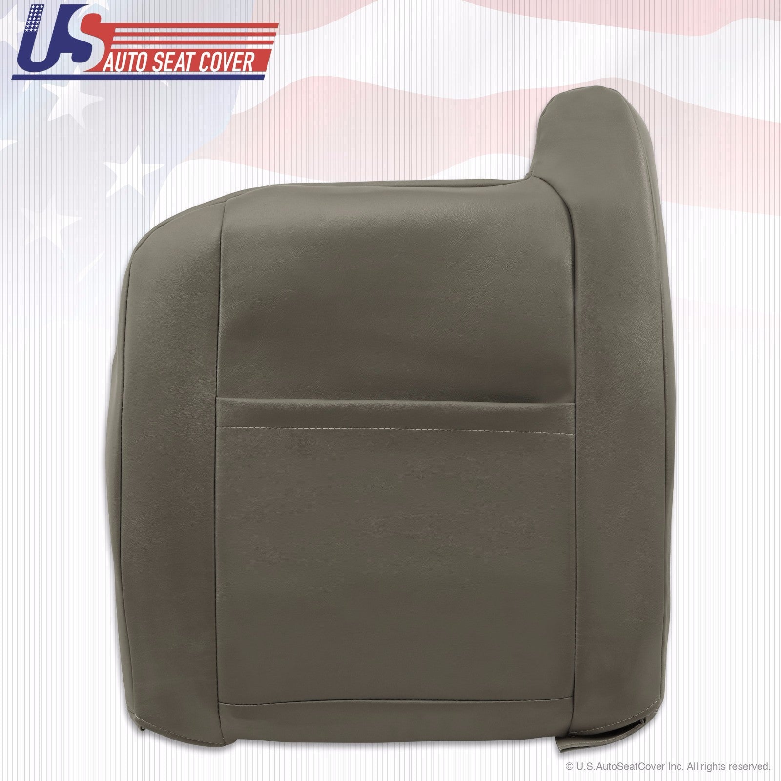2003 to 2007 Hummer H2 Passenger Lean Back Synthetic Leather Seat Cover Gray