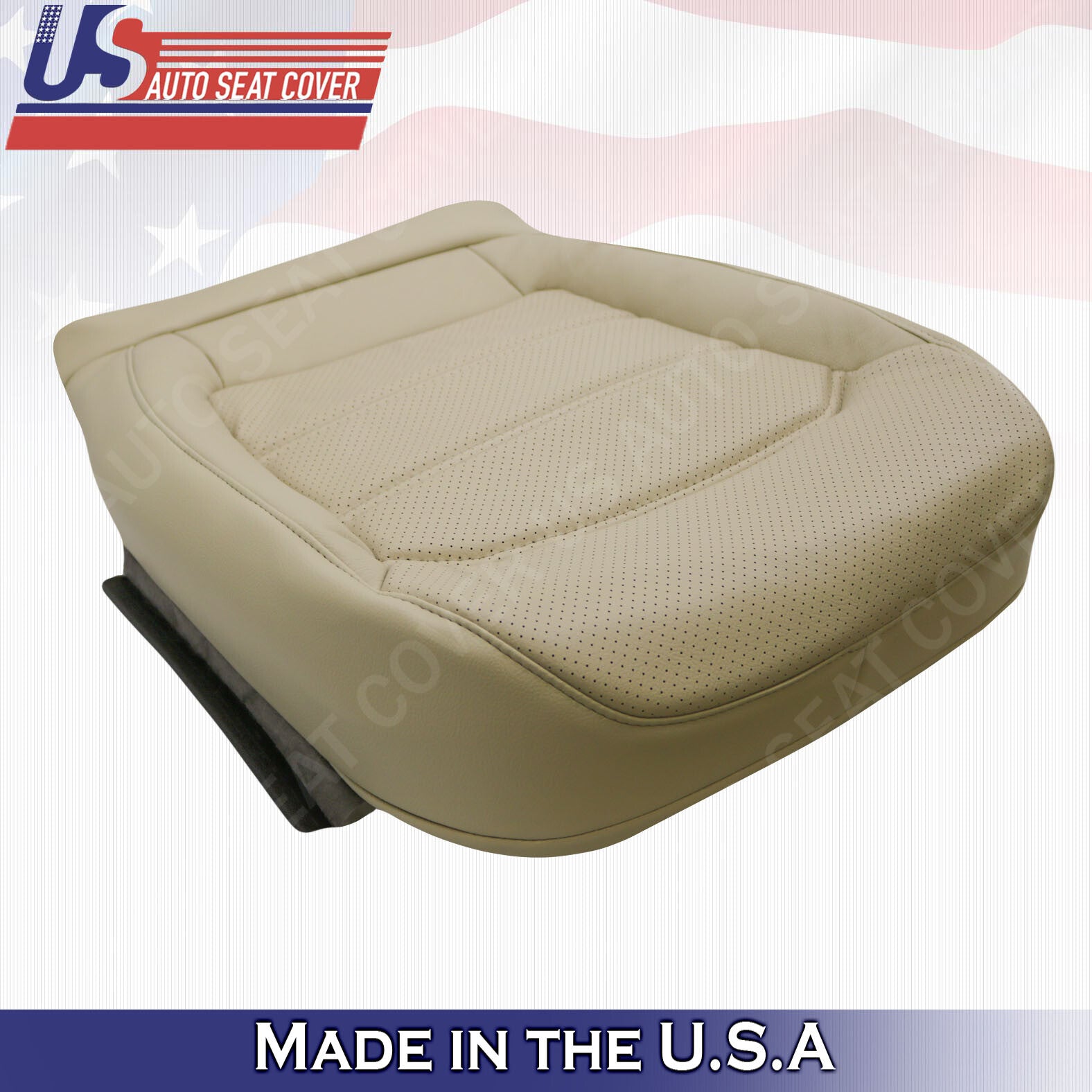 2012 -2020 Fits For Volkswagen Passat Front Driver Bottom Leather Seat Cover Tan