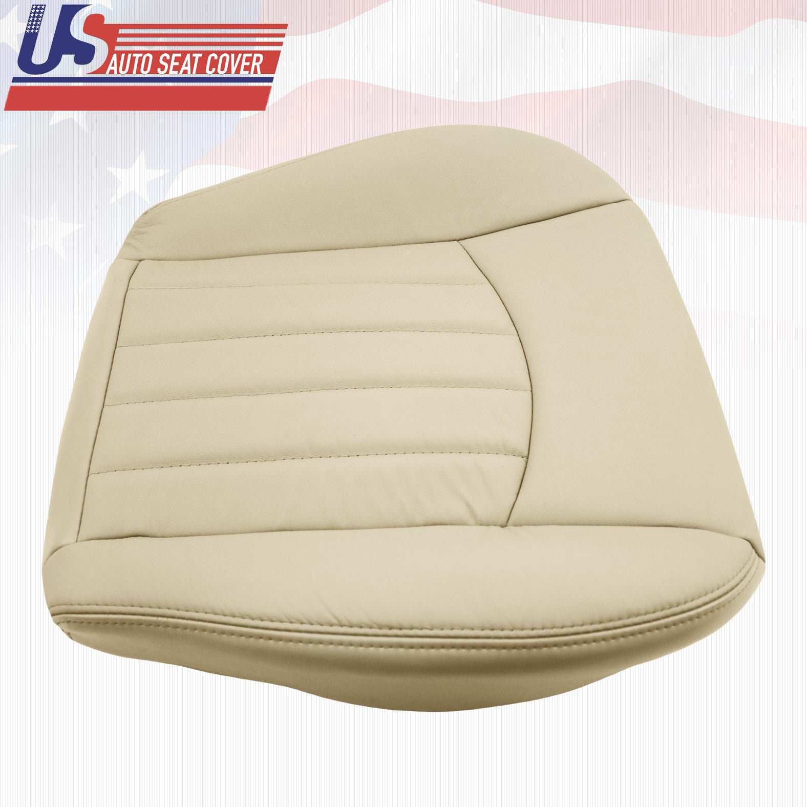 2002-2008 Jaguar X-Type Driver & Passenger Bottom (Vinyl) Seat Cover Light Tan