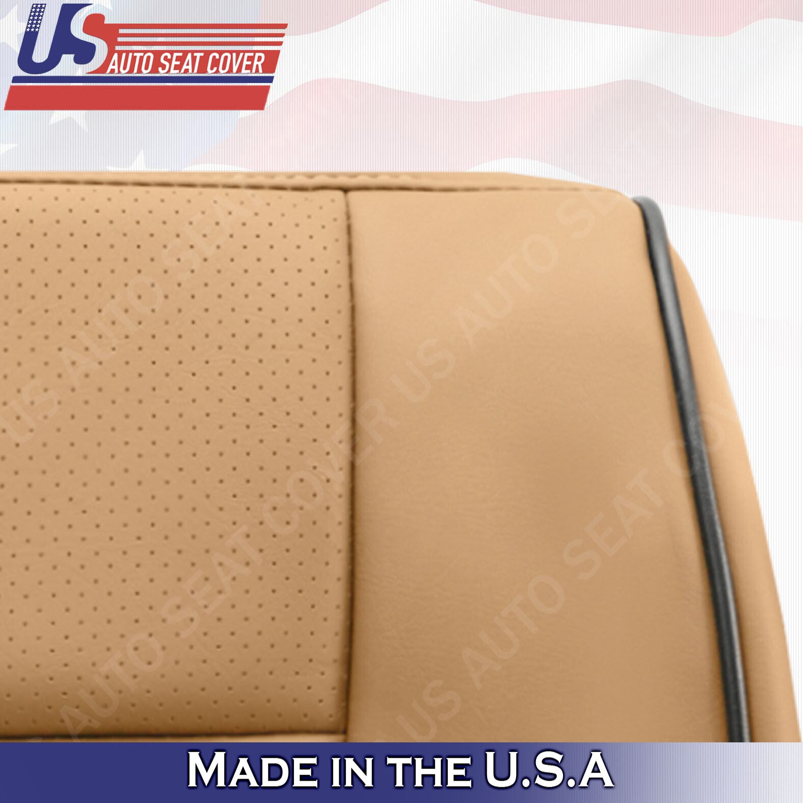 2011- 2014 Lincoln Navigator PASSENGER Bottom Synthetic Leather Cover CANYON TAN