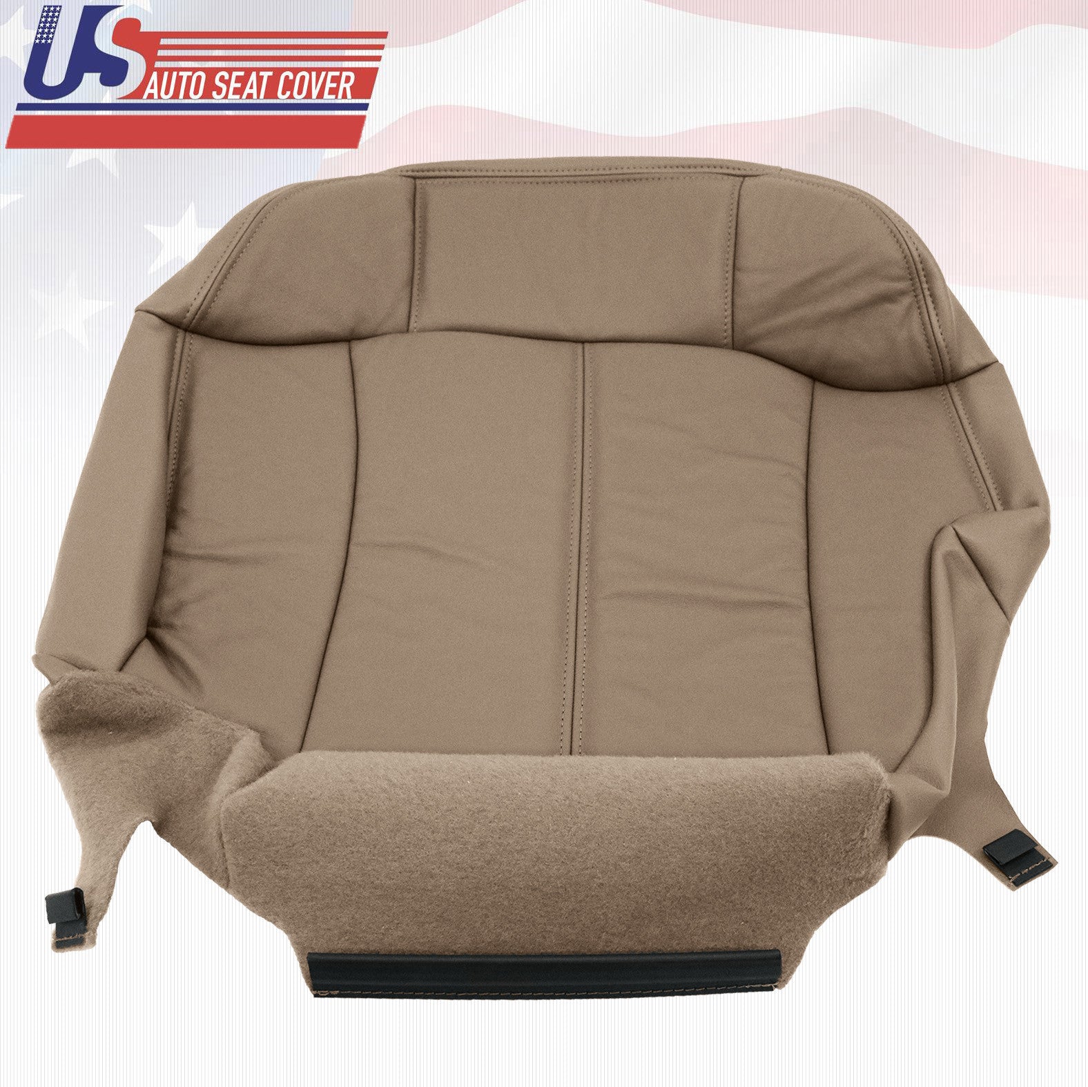 2001 2002 GMC Sierra 3500 Driver & Passenger Bottom Synthetic Leather Cover Tan