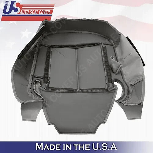 2003 to 2011 For Lincoln Town Car Passenger Bottom Leather Seat Cover Gray