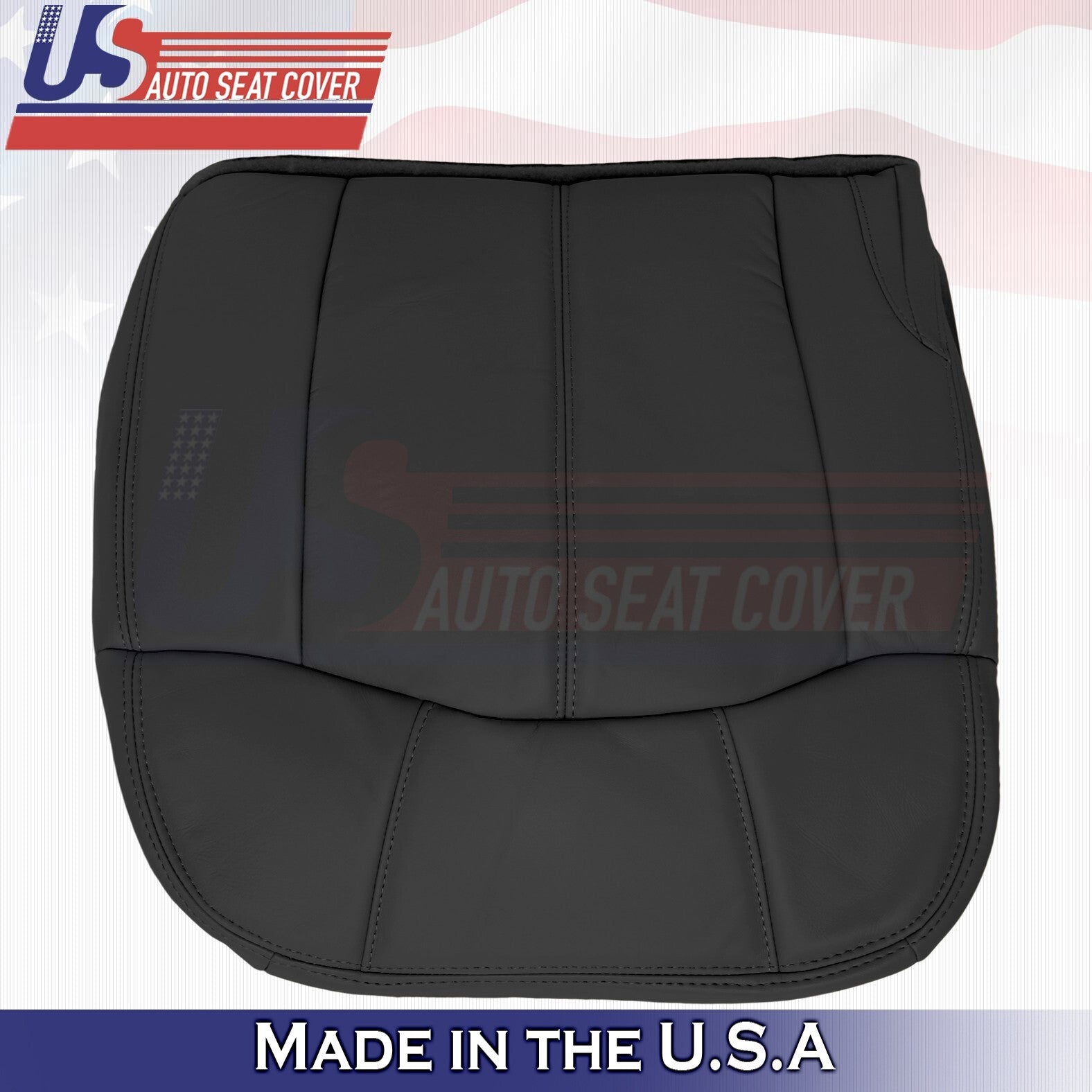1999 to 2002 Fits Chevy Silverado 2nd Row Passenger Bottom Leather Cover Black